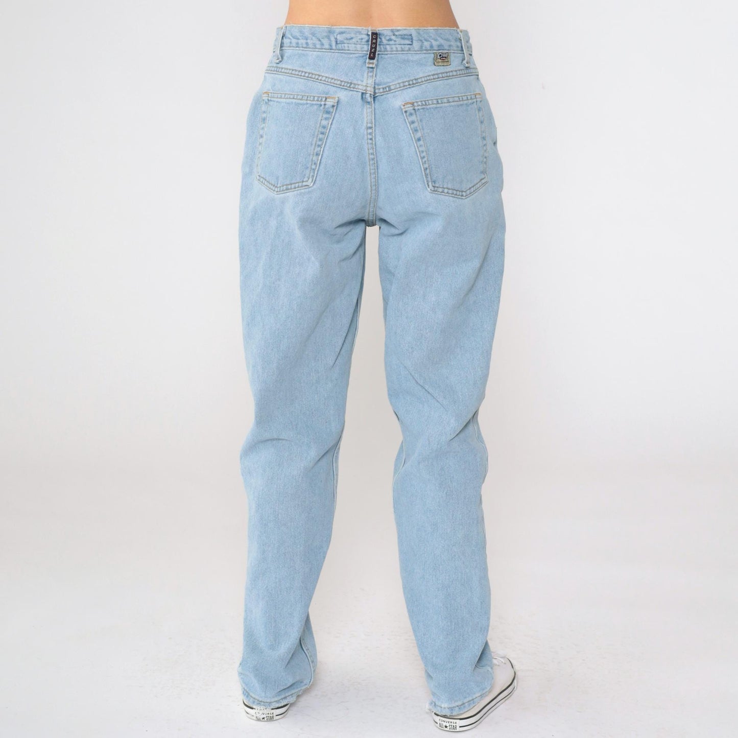90s Cruel Girl High Rise Tapered Blue Denim Jeans Medium