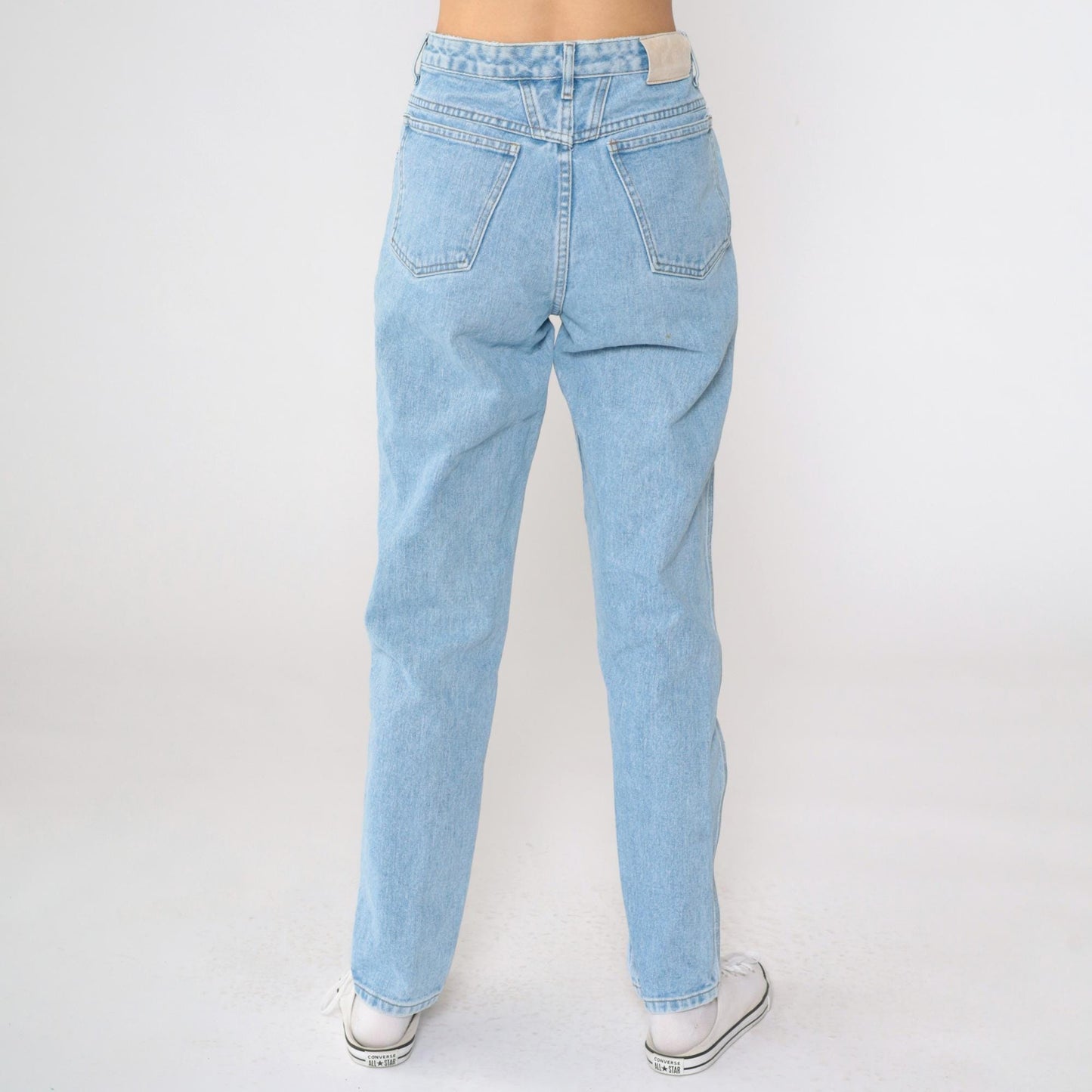 90s Marithé François Girbaud Light Wash High-Rise Tapered Jeans Small S