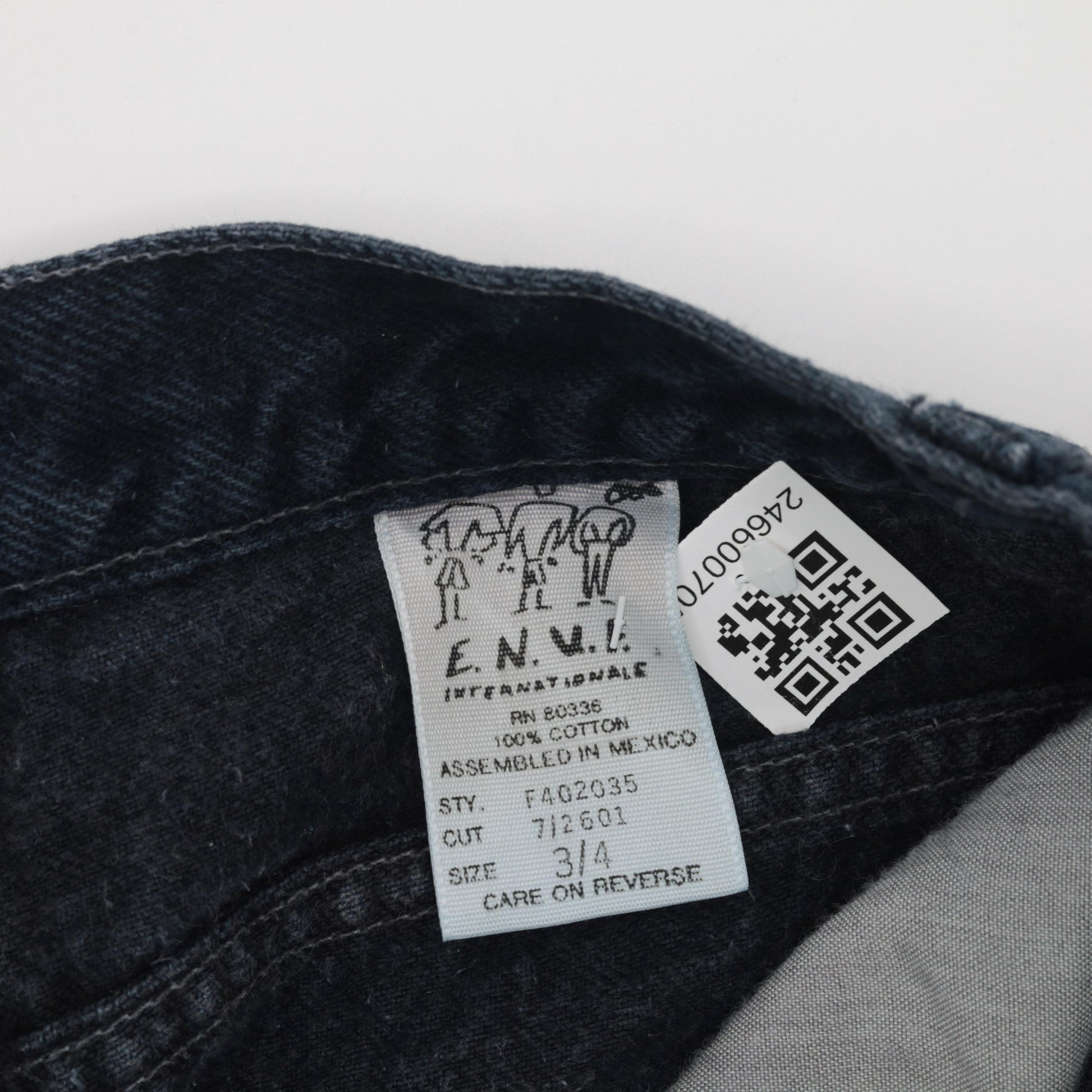 90s Enuf Black Denim Mom Jeans High Rise Tapered Extra Small XS