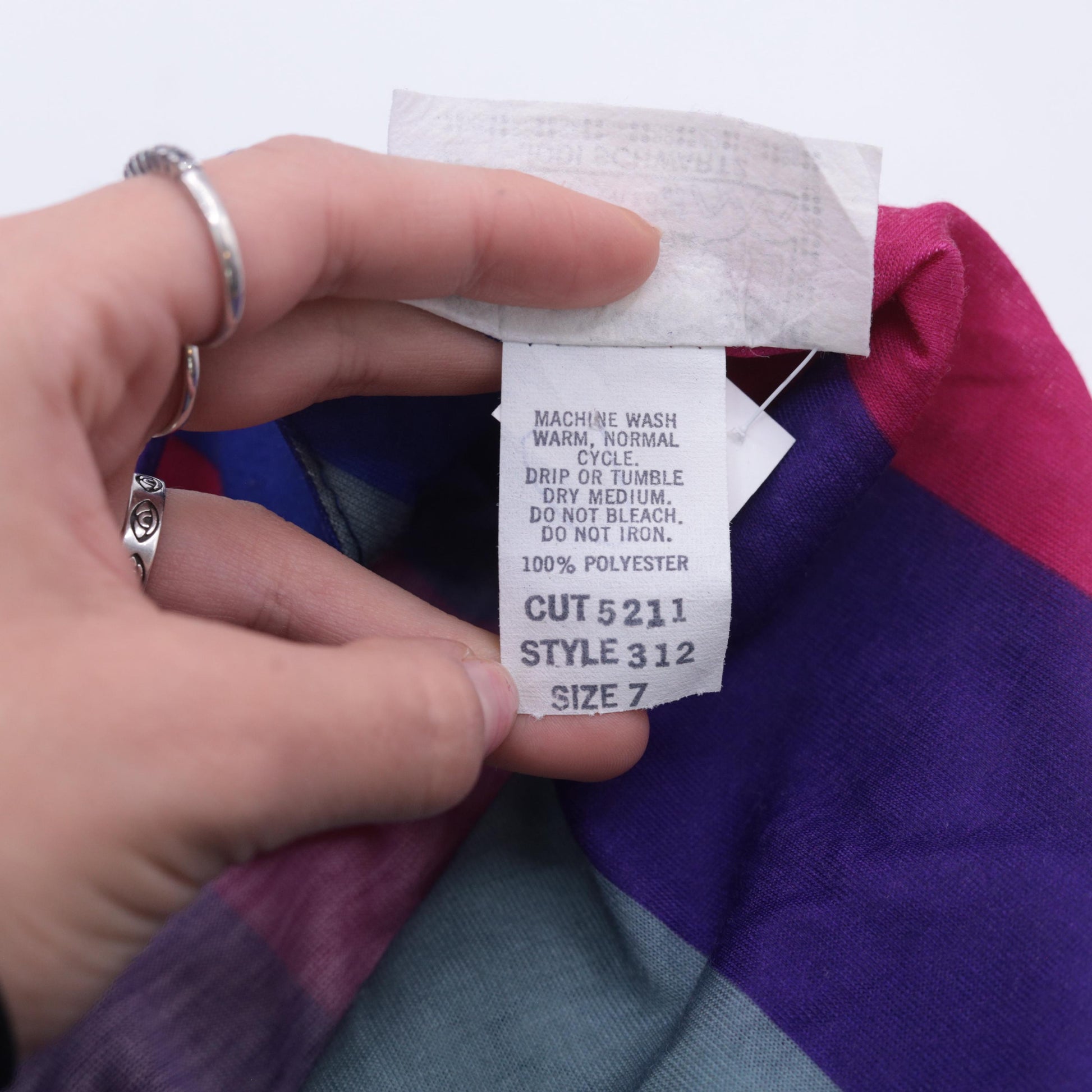 80s Chevron Striped Midi Sundress Open Back Spaghetti Strap Blue Pink Purple Small