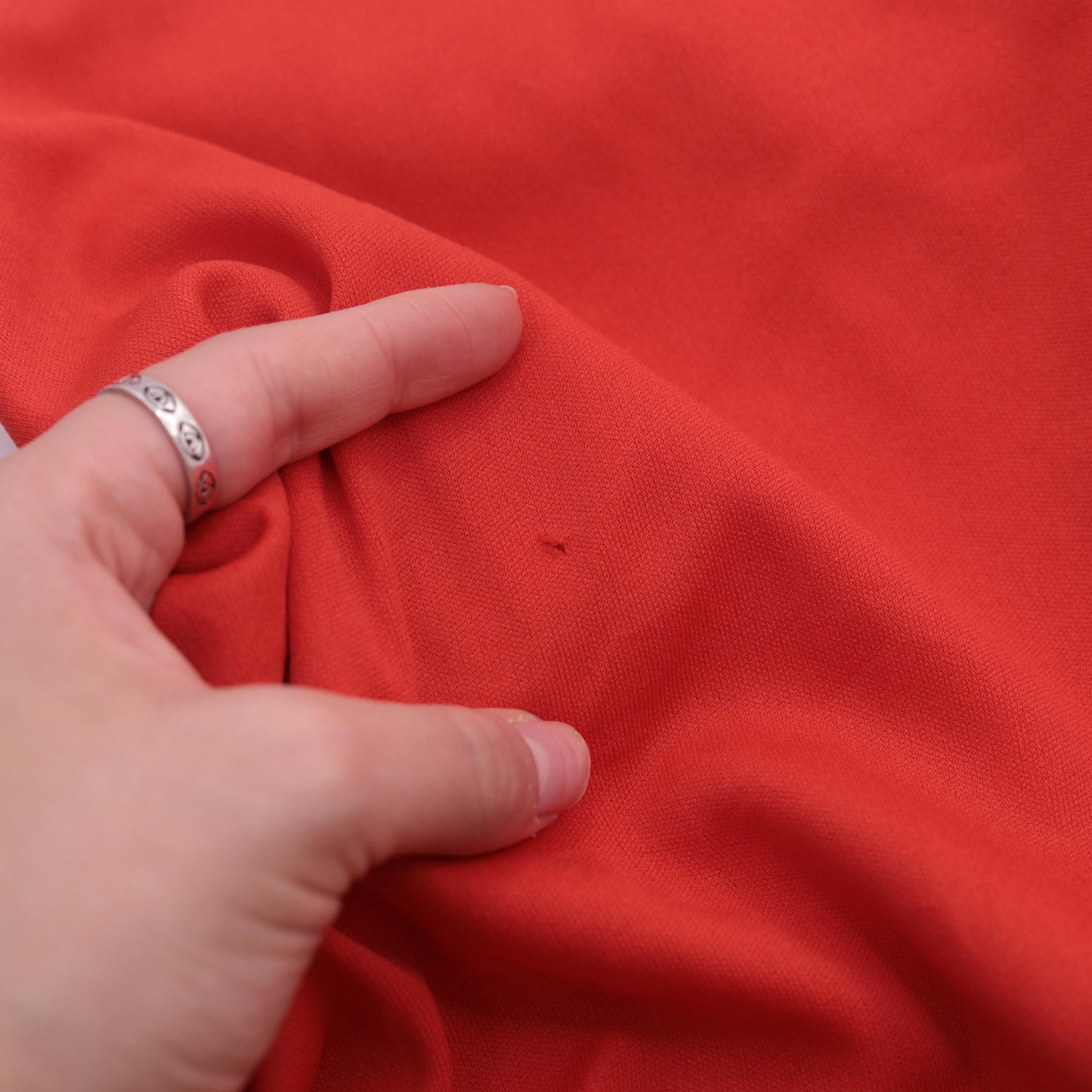 70s Red Maxi Dress Empire Waist Spaghetti Strap Grecian Extra Small