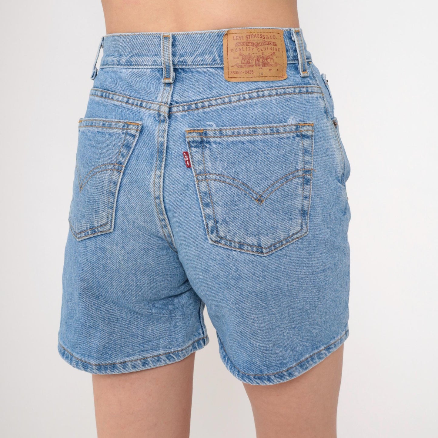 90s Levi's High-Waisted Blue Denim Shorts Cotton Small