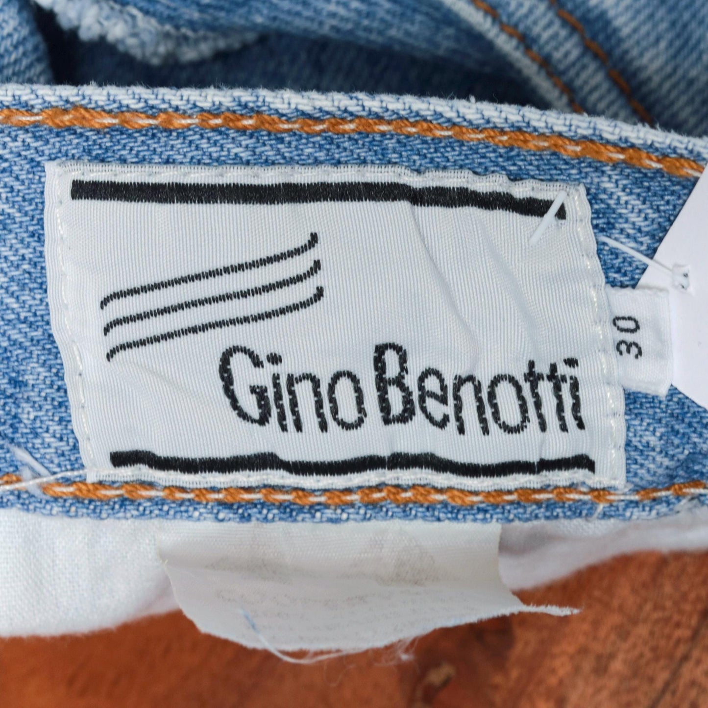 90s Gino Benotti High-Waist Straight-Leg Jeans Blue Denim Size 30