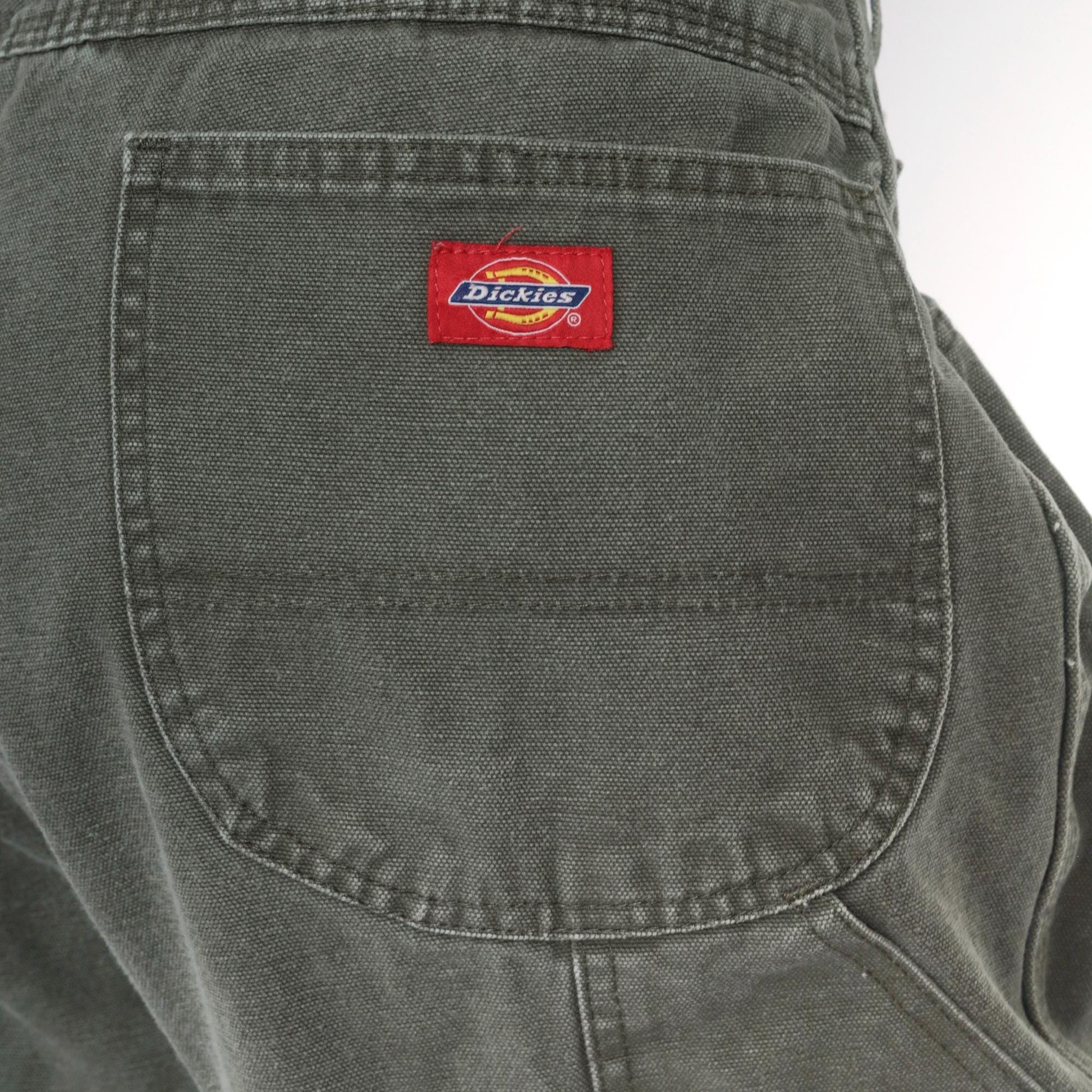 Y2K Dickies Olive Cargo Pants Hammer Loop Straight Leg Men's XL
