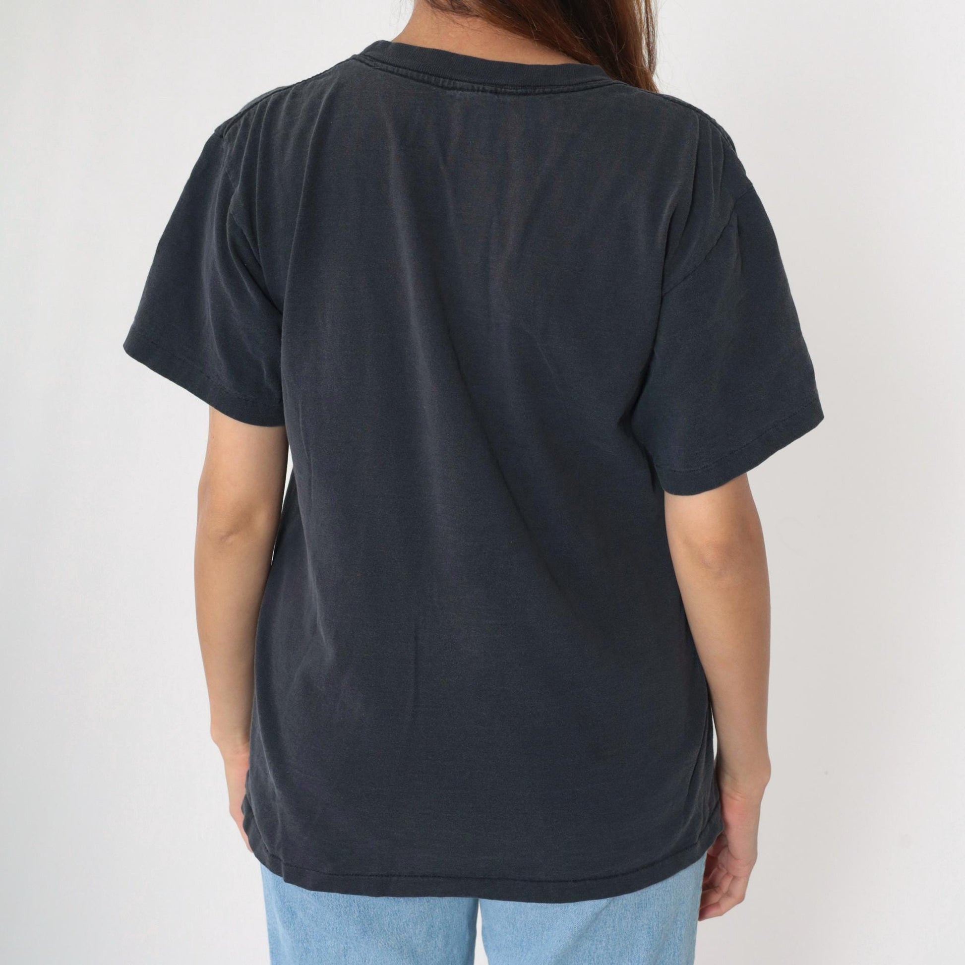 90s Hard Rock Cafe Honolulu Graphic T-Shirt Black Single Stitch Medium M