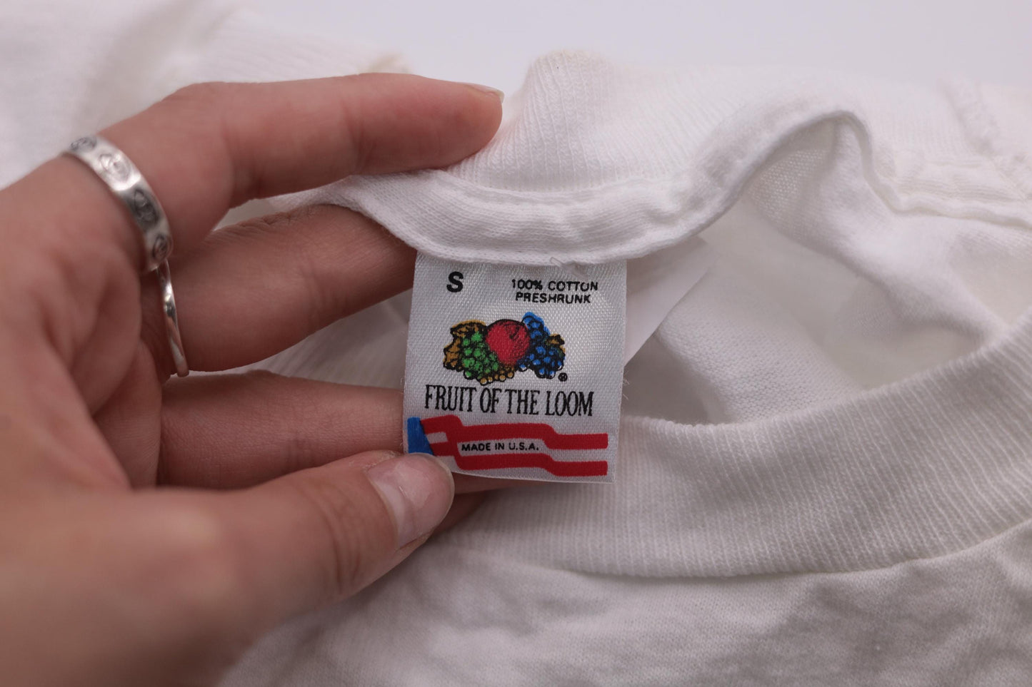90s Harlem Junior Tennis Program Graphic T-Shirt White Single Stitch Small