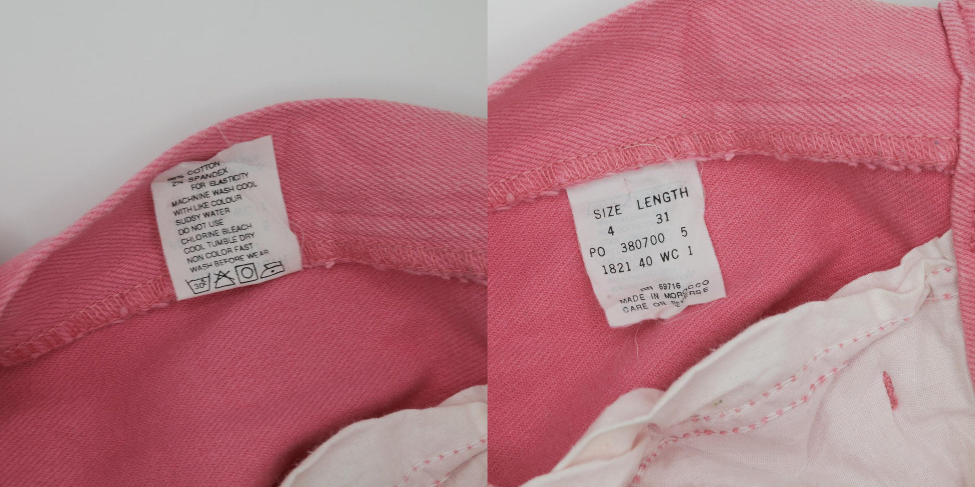 90s Jordache Pink High-Waist Straight Jeans Size 4
