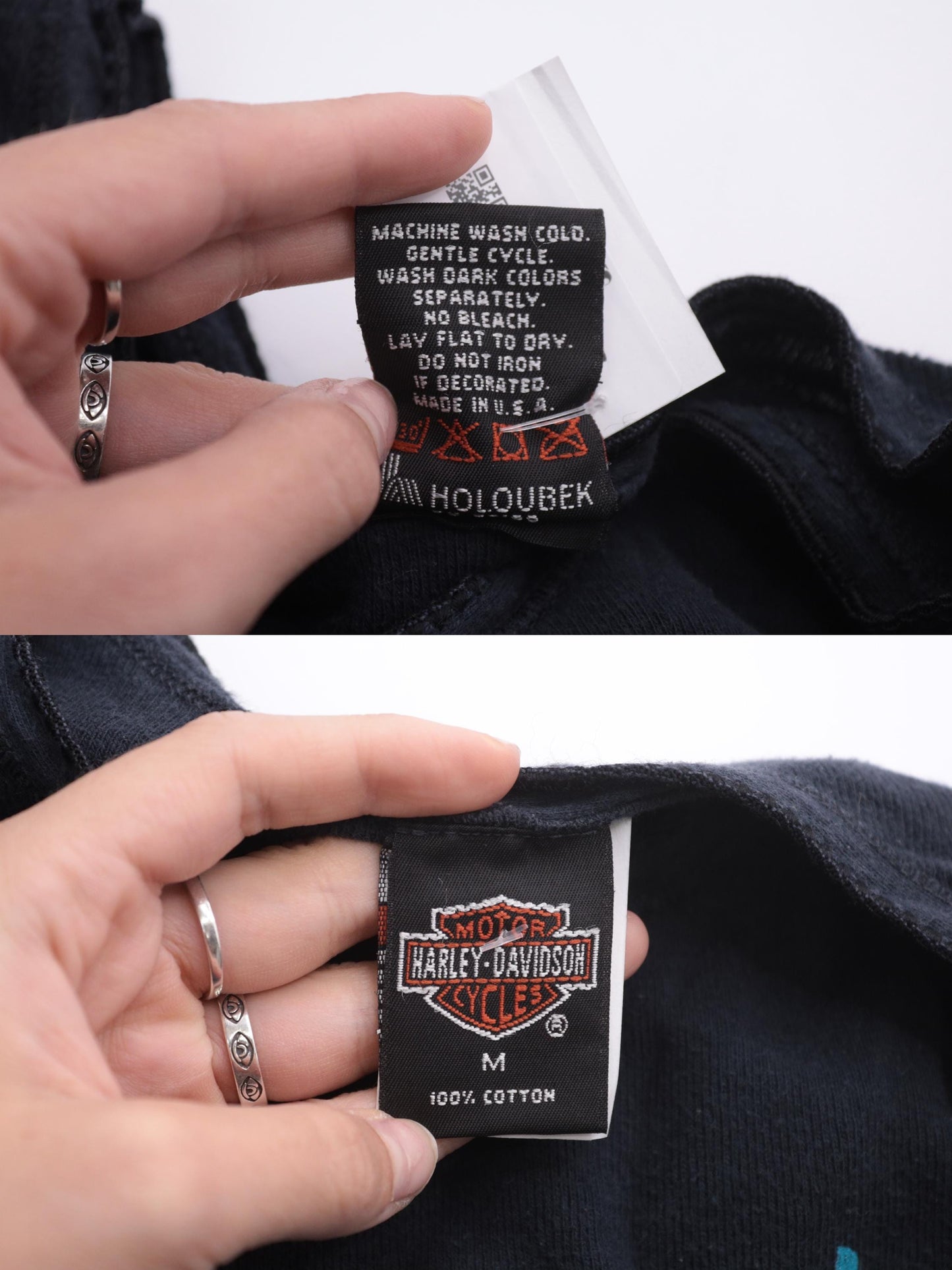 Y2K Harley Davidson Centennial Park Long Sleeve Tee Black Medium M