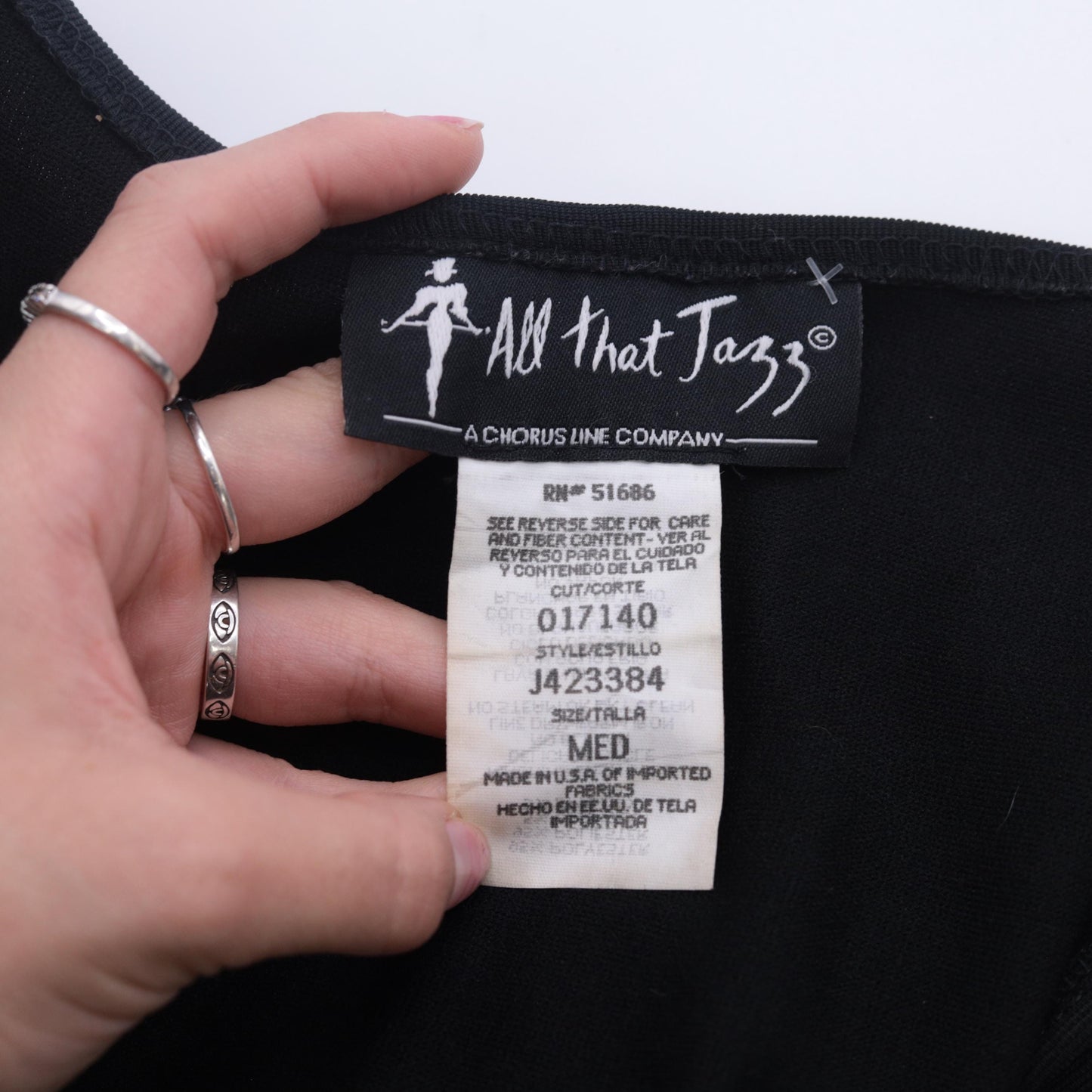 90s All That Jazz Black Maxi Dress White Trim Sleeveless Slit Medium