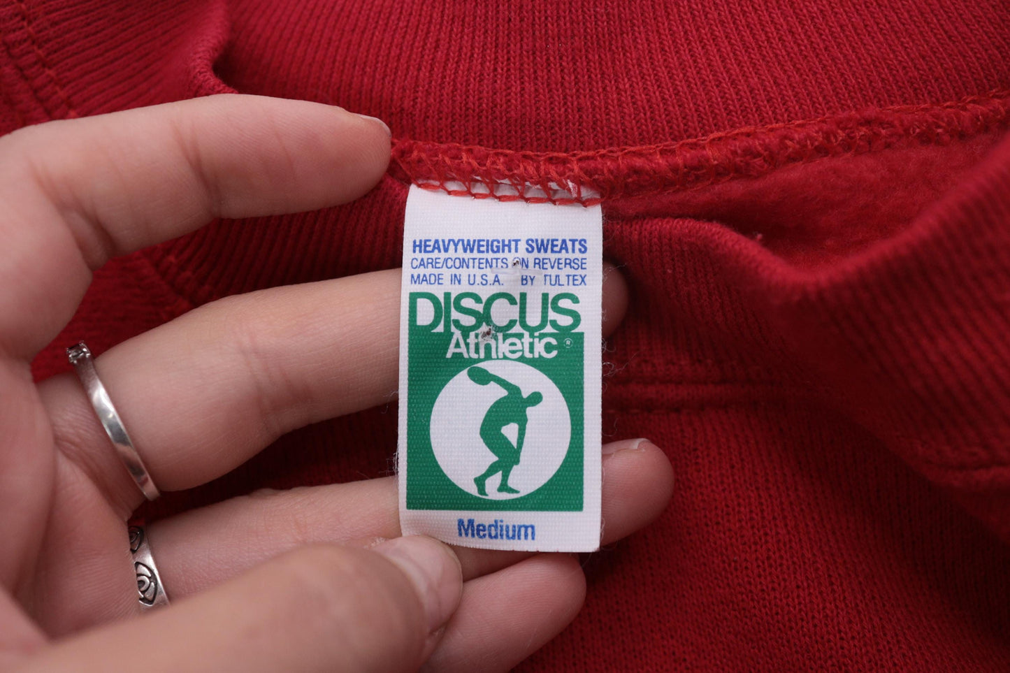 90s Riviera Yacht Club Sailboat Sweatshirt Red Raglan Crewneck Medium