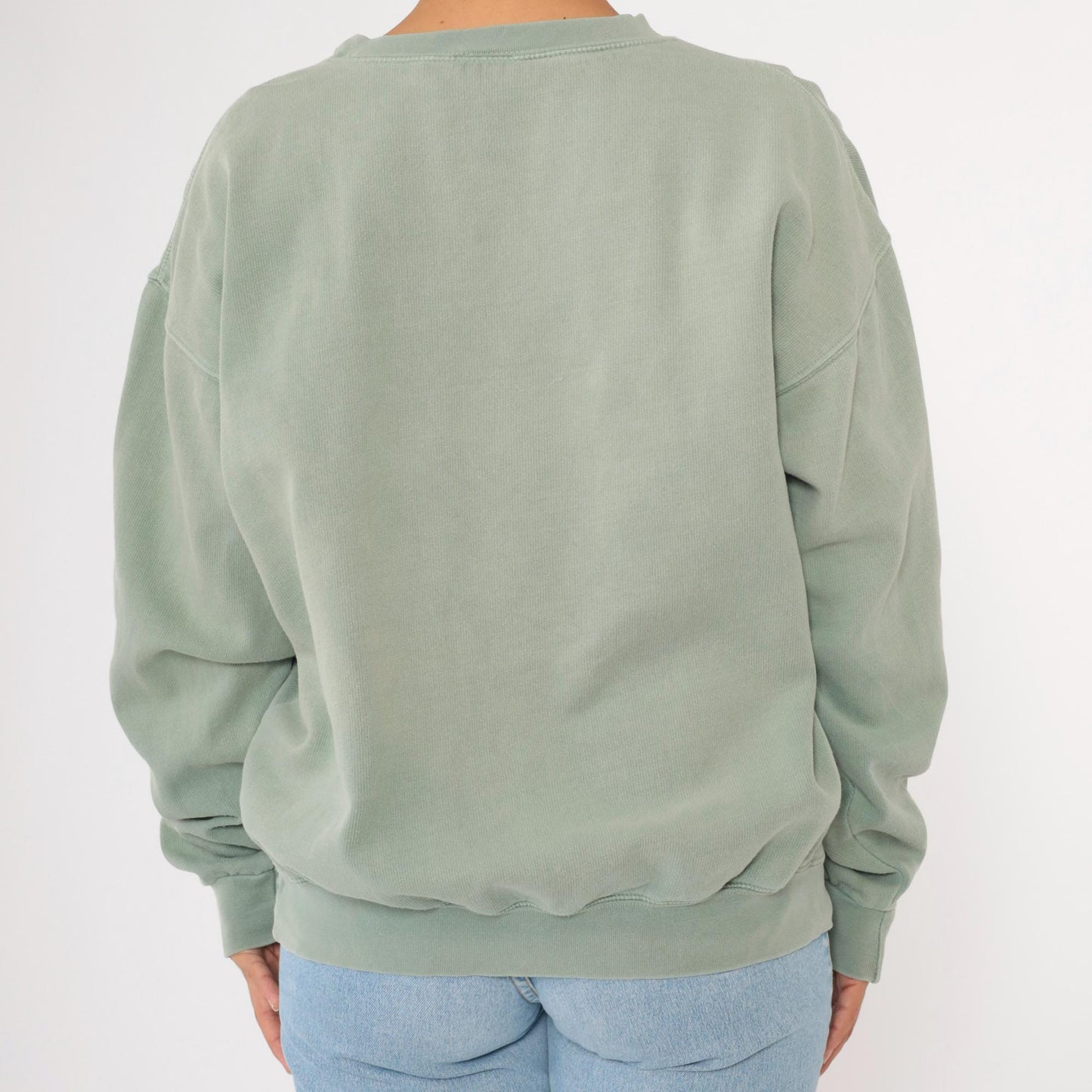 90s Olympic National Park Hurricane Ridge Sage Green Embroidered Sweatshirt Large