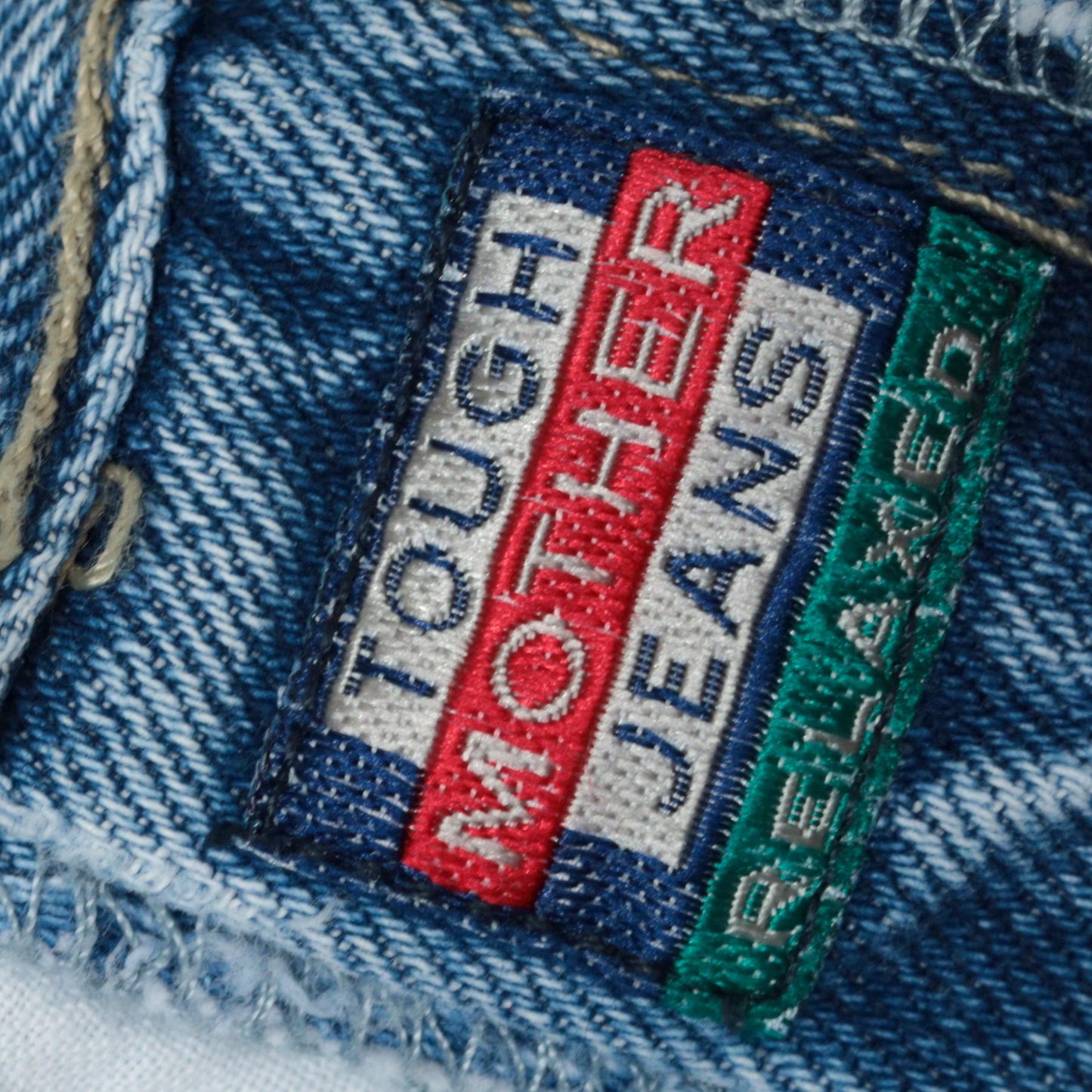 Y2K Columbia Tough Mother Two-Tone Chap Jeans High Waist Men's 40