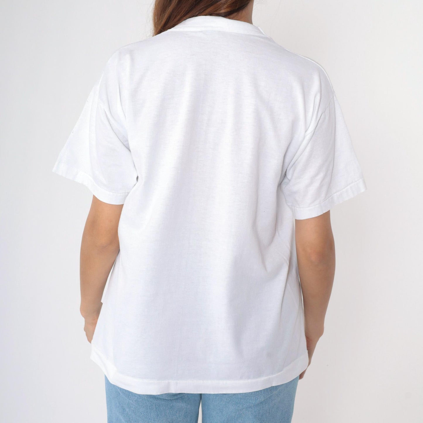 90s Rolla Middle School Spelunkers Graphic T-Shirt White Caveman Tee Large