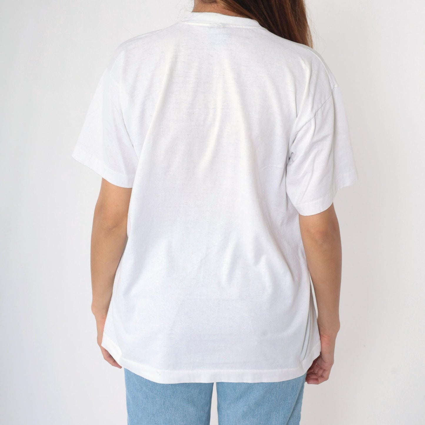 90s Class of '93 Graduation Graphic T-Shirt Neon White Screen Stars Extra Large XL