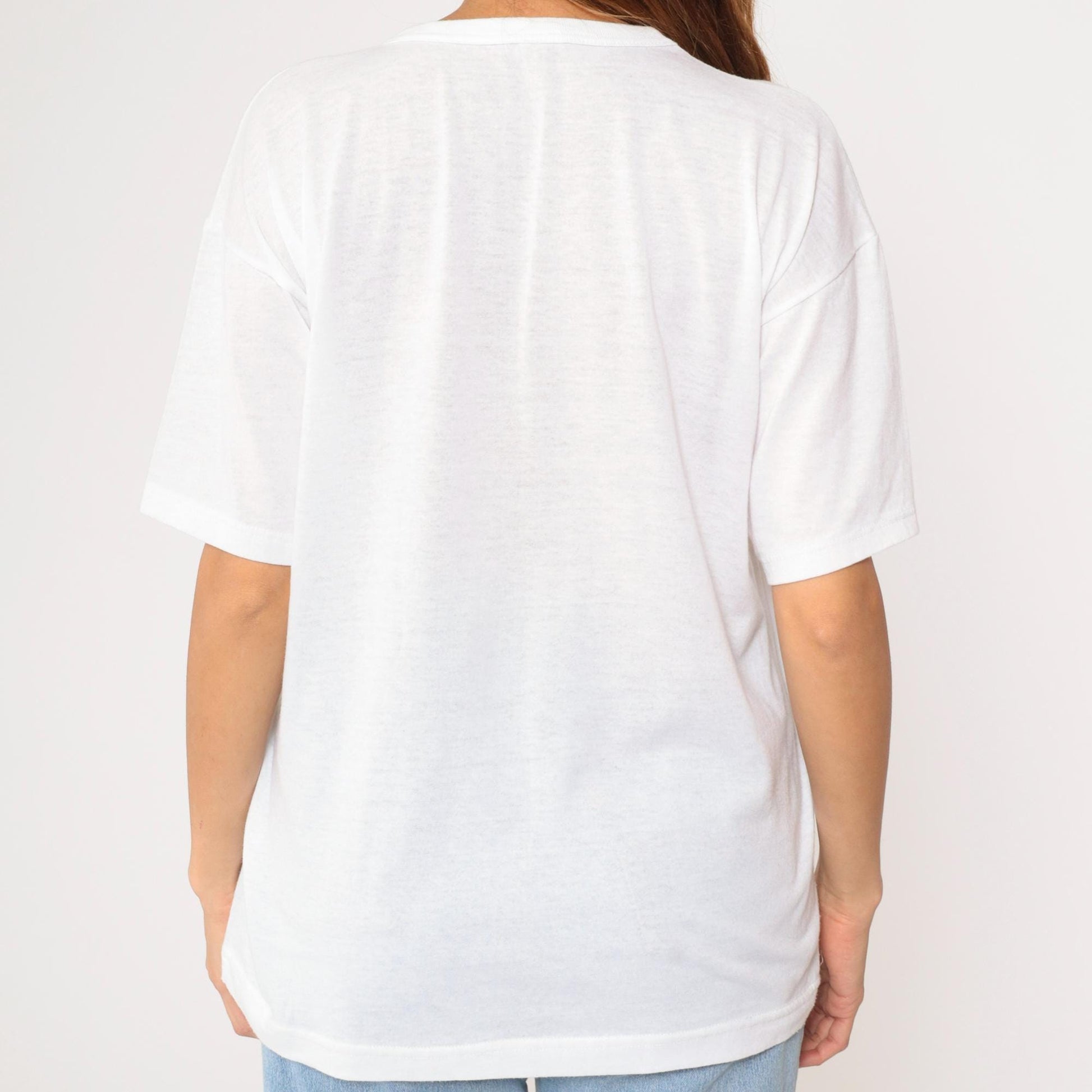 90s Toronto CN Tower Graphic T-Shirt White Canada Travel Tee Large L