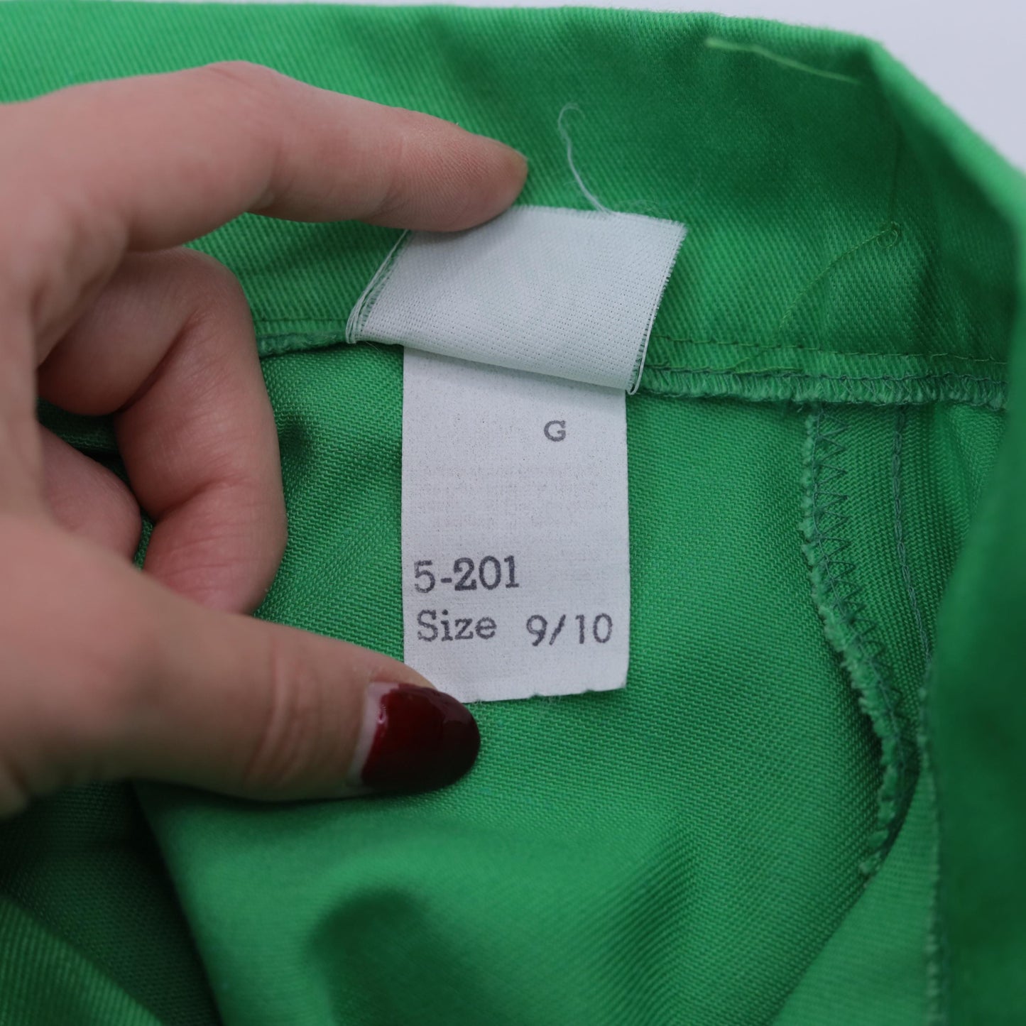 1970s Girl Scouts Midi Skirt Green A-Line High Waist Pockets Extra Small