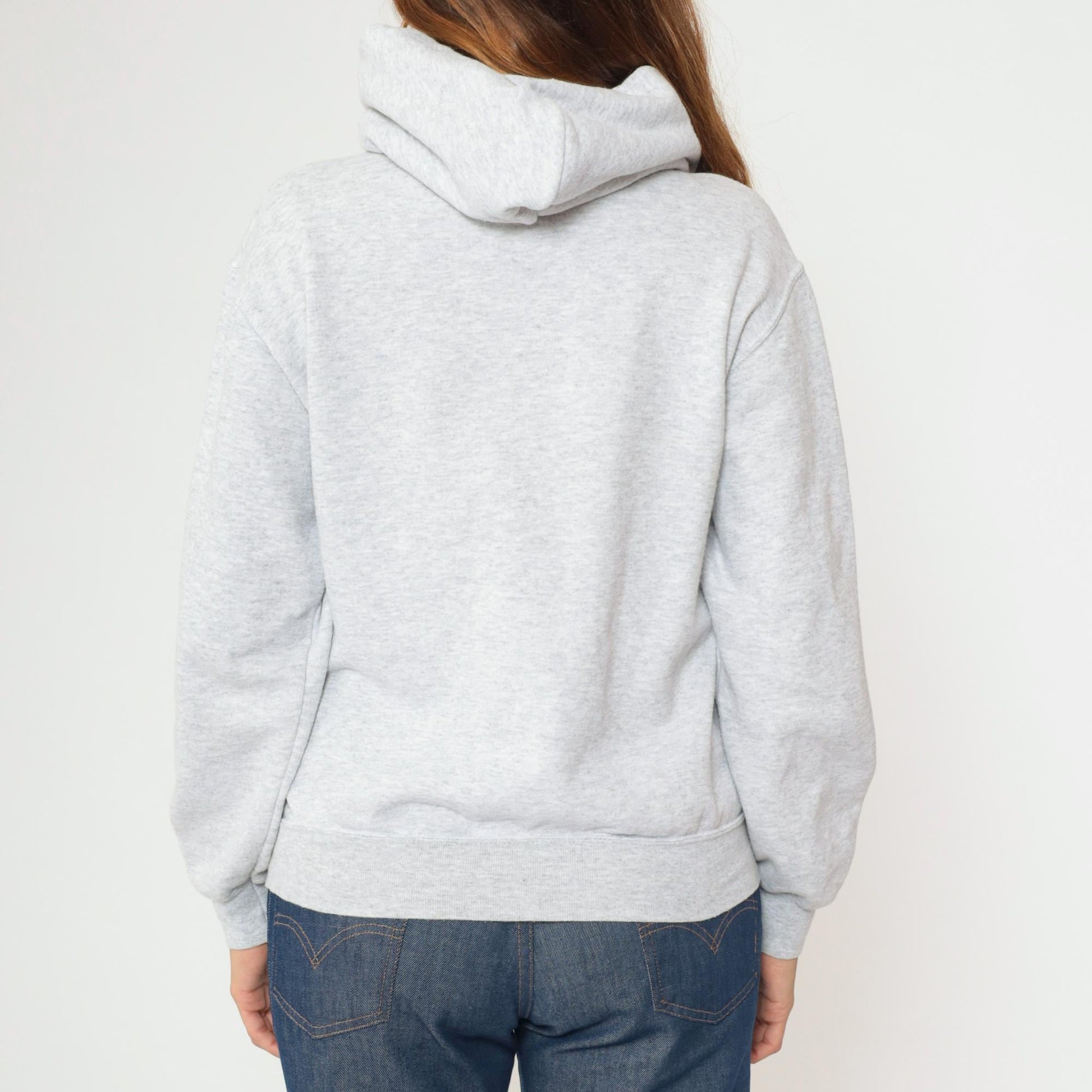 00s Rothenburg ob der Tauber Germany Hoodie Sweatshirt Grey Graphic Small