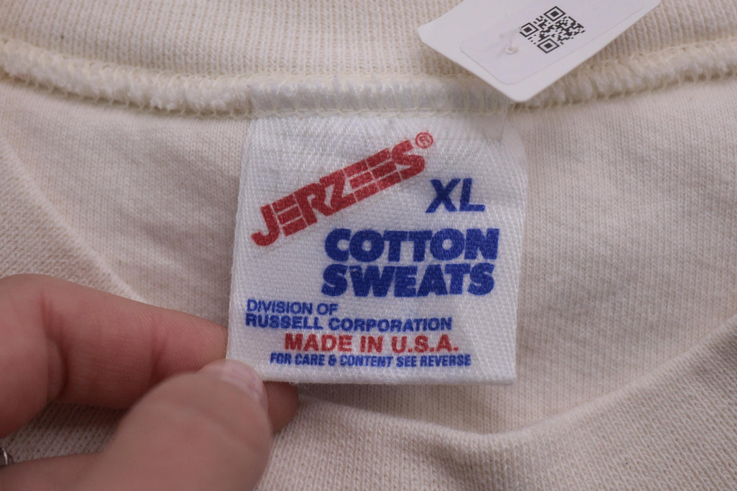 90s American Red Cross Jerzees Sweatshirt Cream Graphic Extra Large XXL