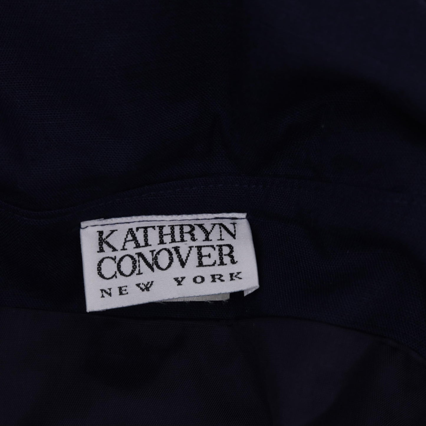 80s Kathryn Conover Navy Portrait Collar Mini Dress Double-Breasted Small 6