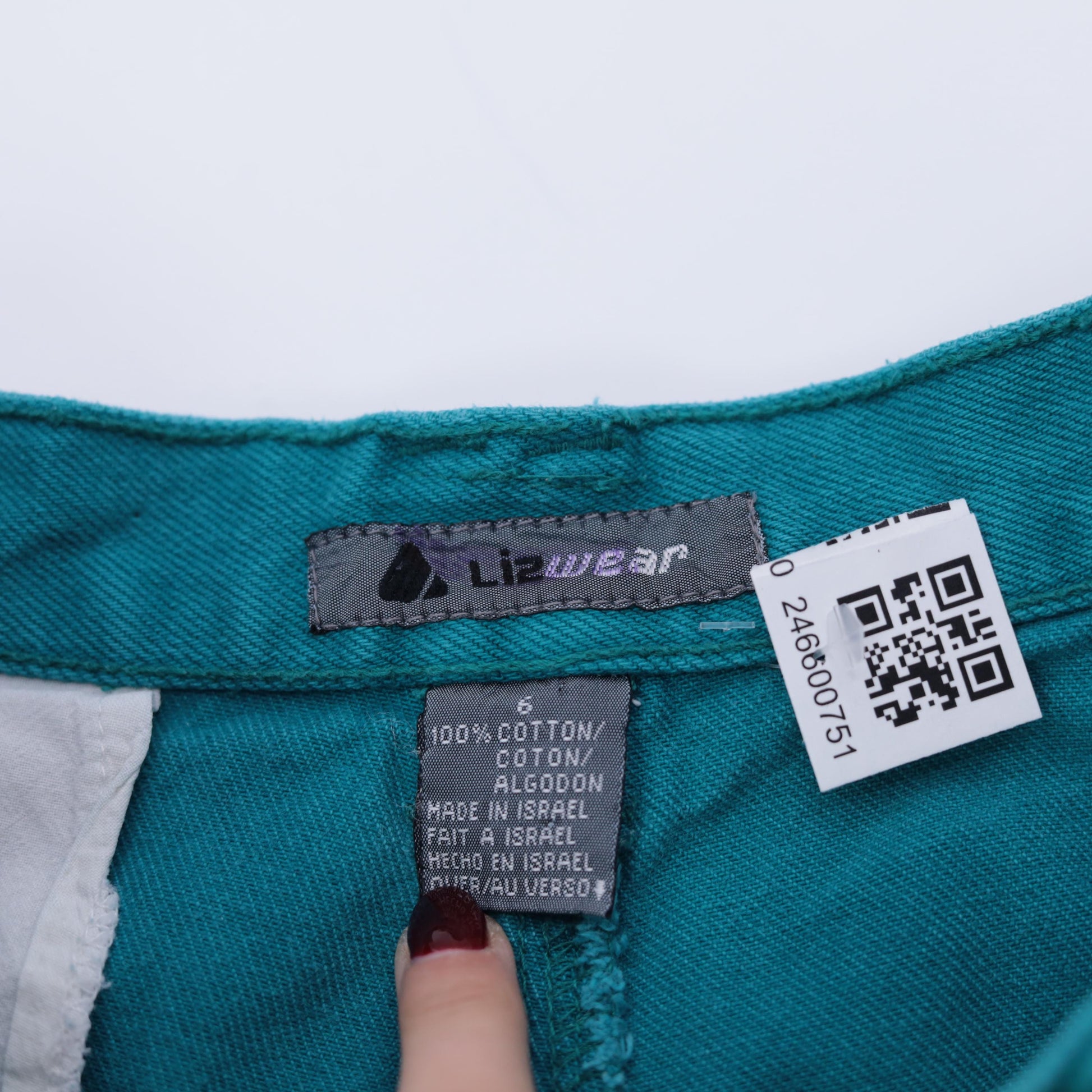 90s Lizwear Teal Denim Shorts High Waist Pleated Mom Shorts Extra Small XS