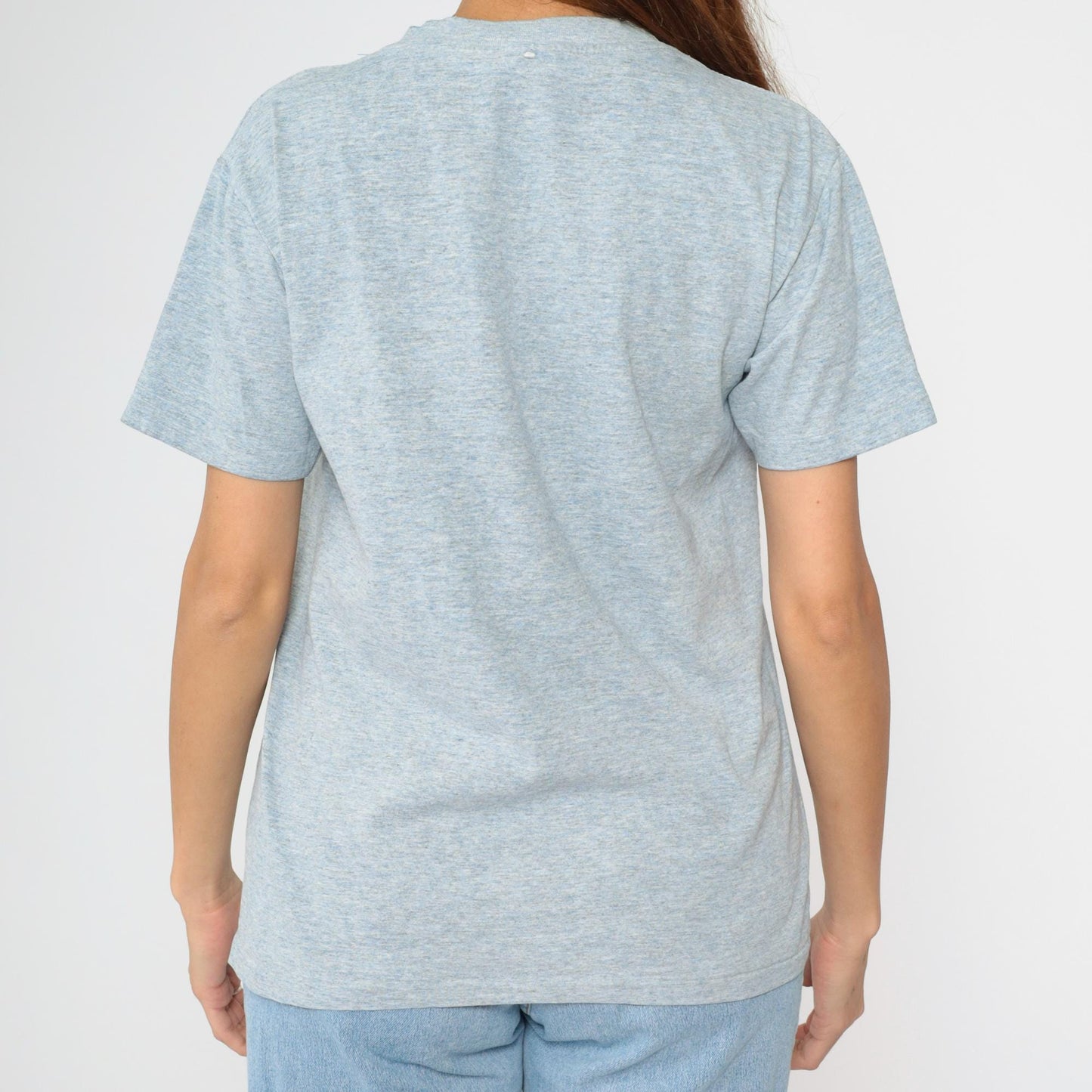 90s Captiva Island Florida Nautical Sailing Graphic T-Shirt Blue Medium
