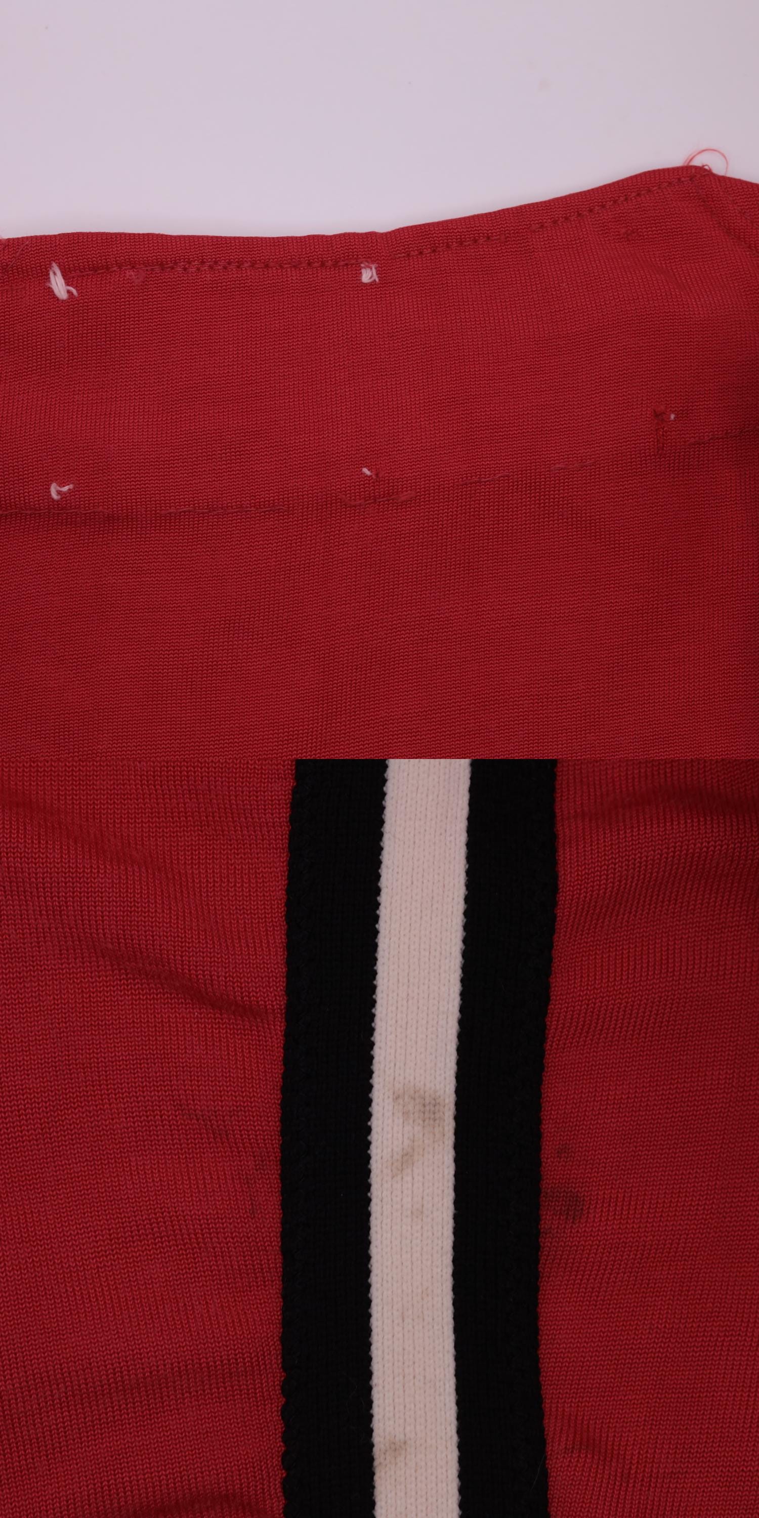 70s Red ECHS Athletic Tank Top Scoop Neck Sports Jersey Small S