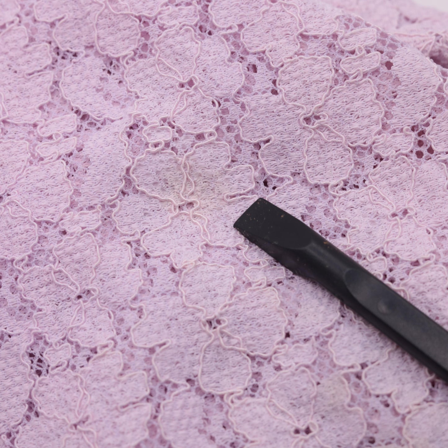 60s Lavender Lace Mini Dress Long Sleeve Shift Party Dress Small S