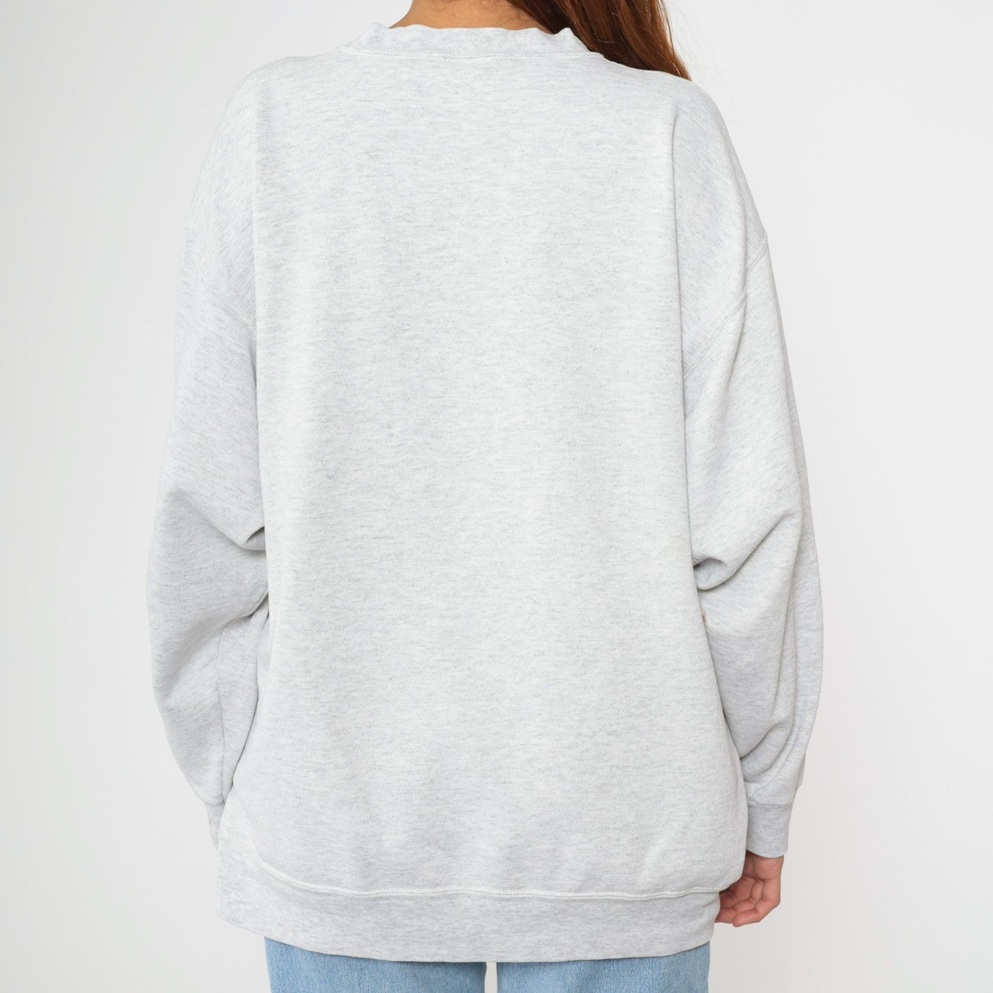 90s Down Under Bowl Australia New Zealand Graphic Sweatshirt Grey XXL