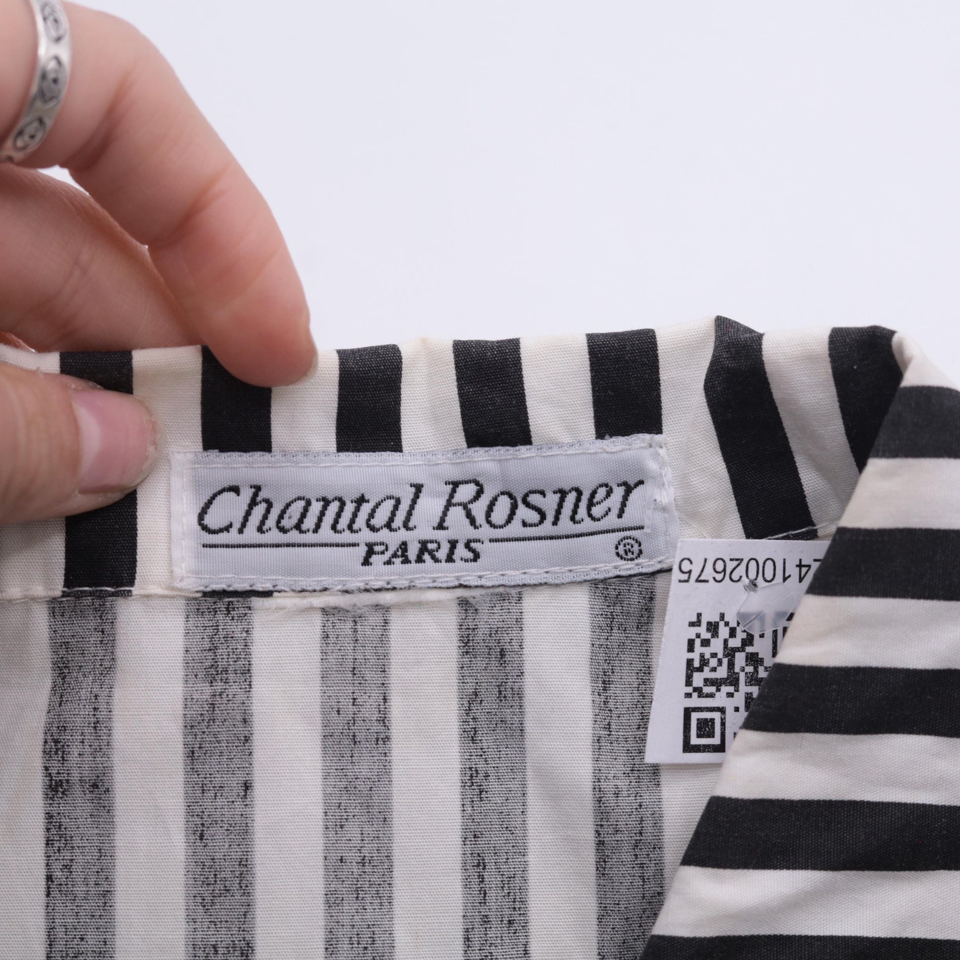 Y2K Black White Striped Shirtdress Knee Length Sleeveless High Waist Extra Small