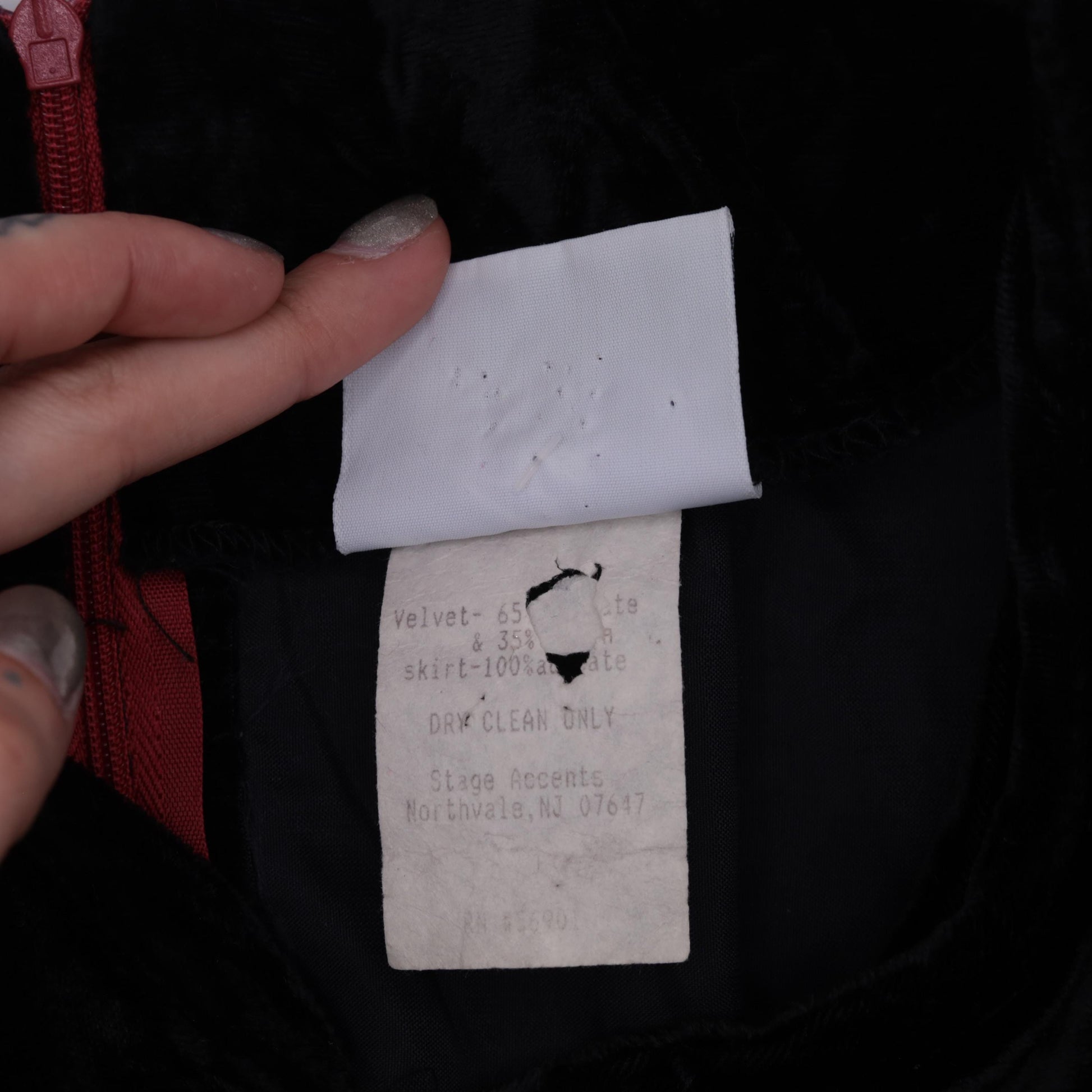 90s Black Velvet Burgundy Taffeta Mini Dress High Waist Bow Back Small S