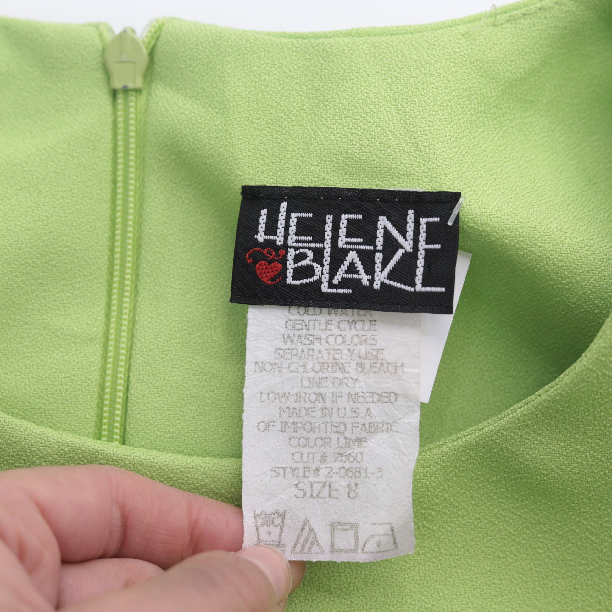 90s Lime Green Sleeveless Mini Dress Sheath Cut Medium 8