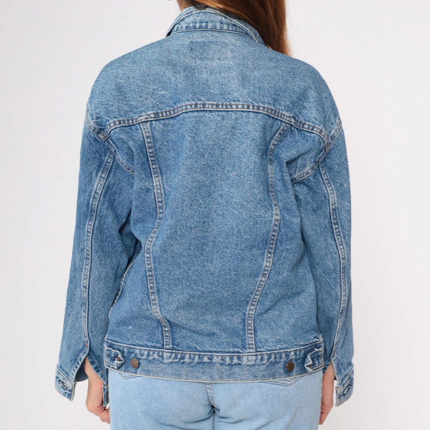 90s Levi's Denim Jacket Blue Button-Up Jean Jacket Medium