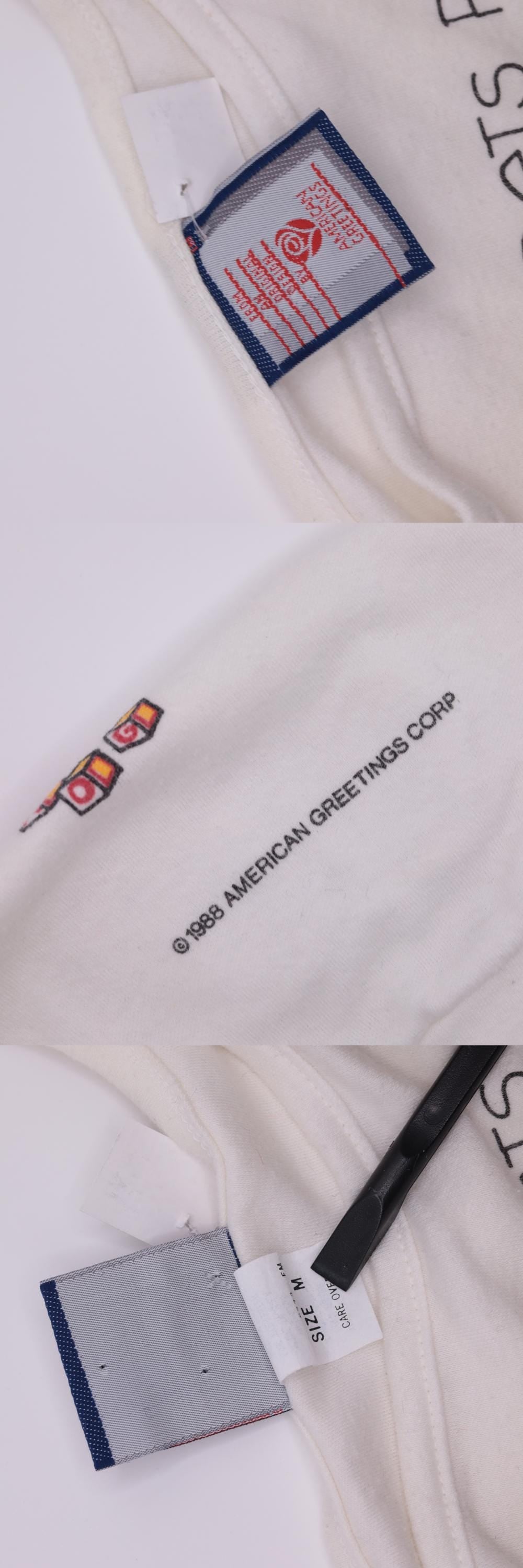 1988 American Greetings Mom Graphic T-Shirt White Cotton Tee Medium M