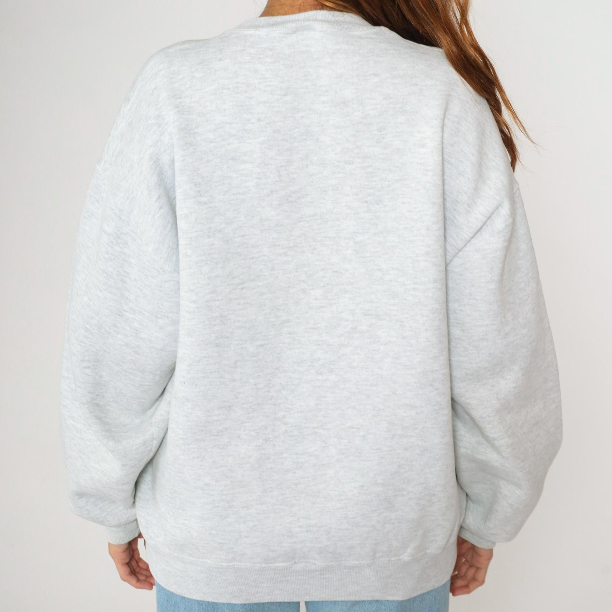 90s Jerzees St Luke Crewneck Sweatshirt Grey Stitched Letters Extra Large XL