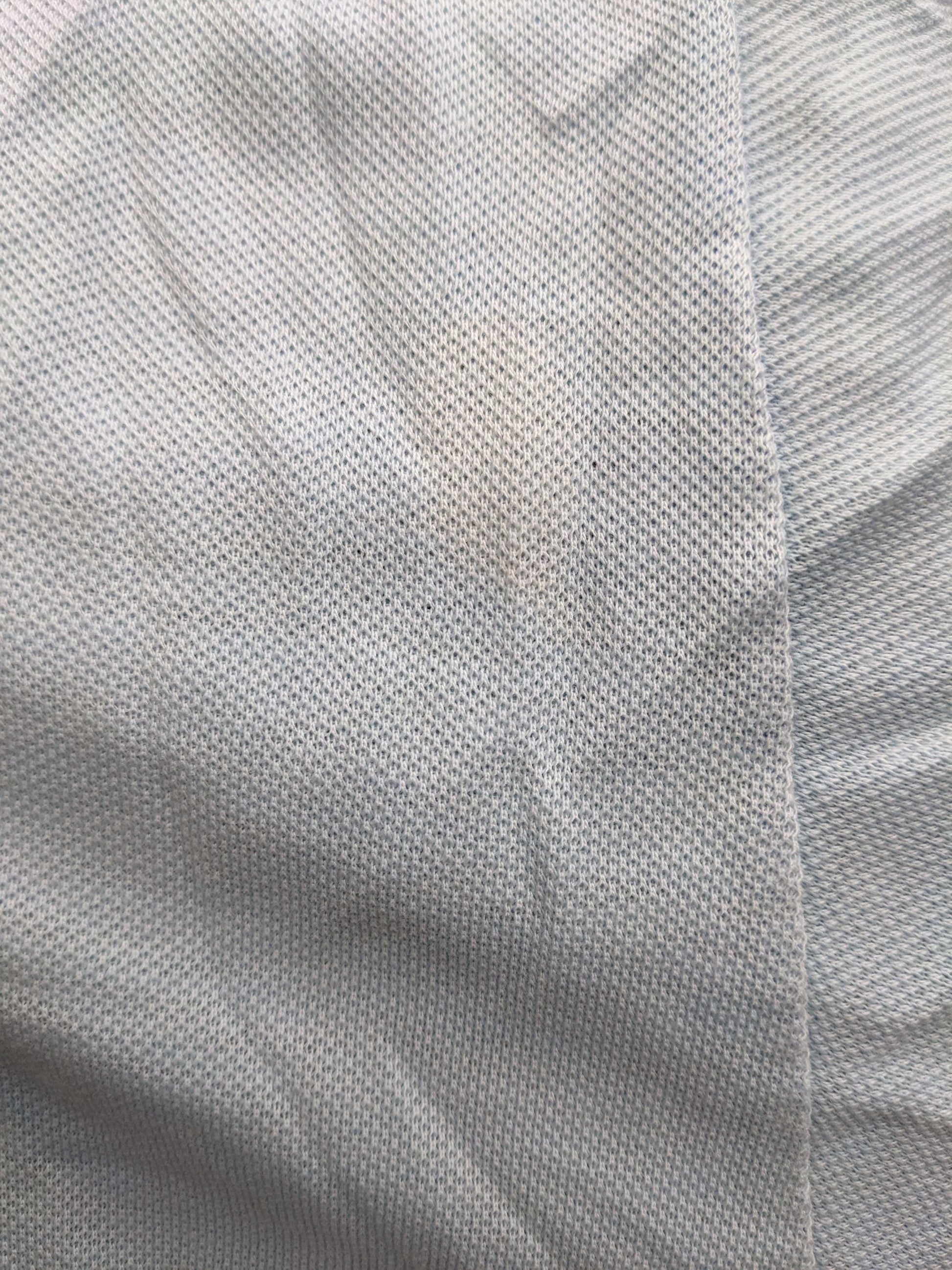 80s Munsingwear Polo Shirt Baby Blue Half-Button Cotton Medium