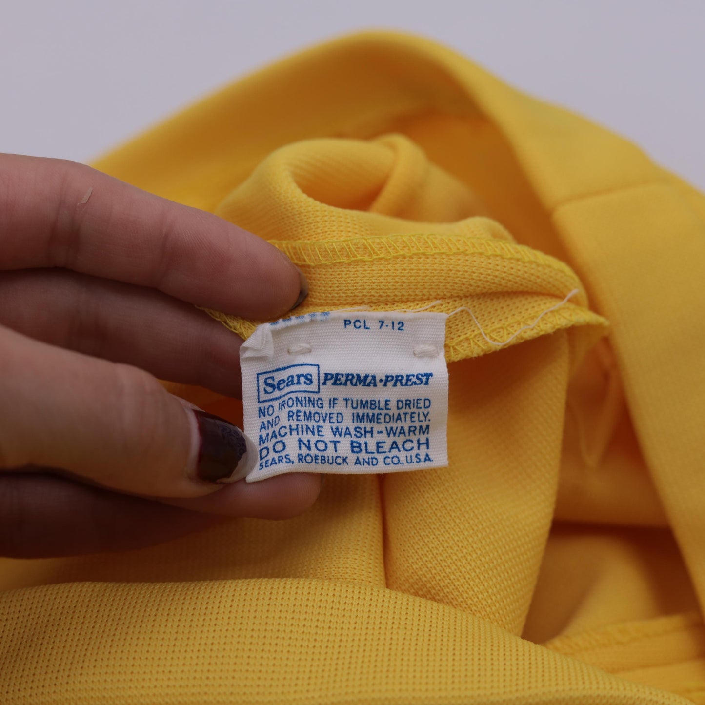 70s Yellow High-Rise Tapered Trousers Small