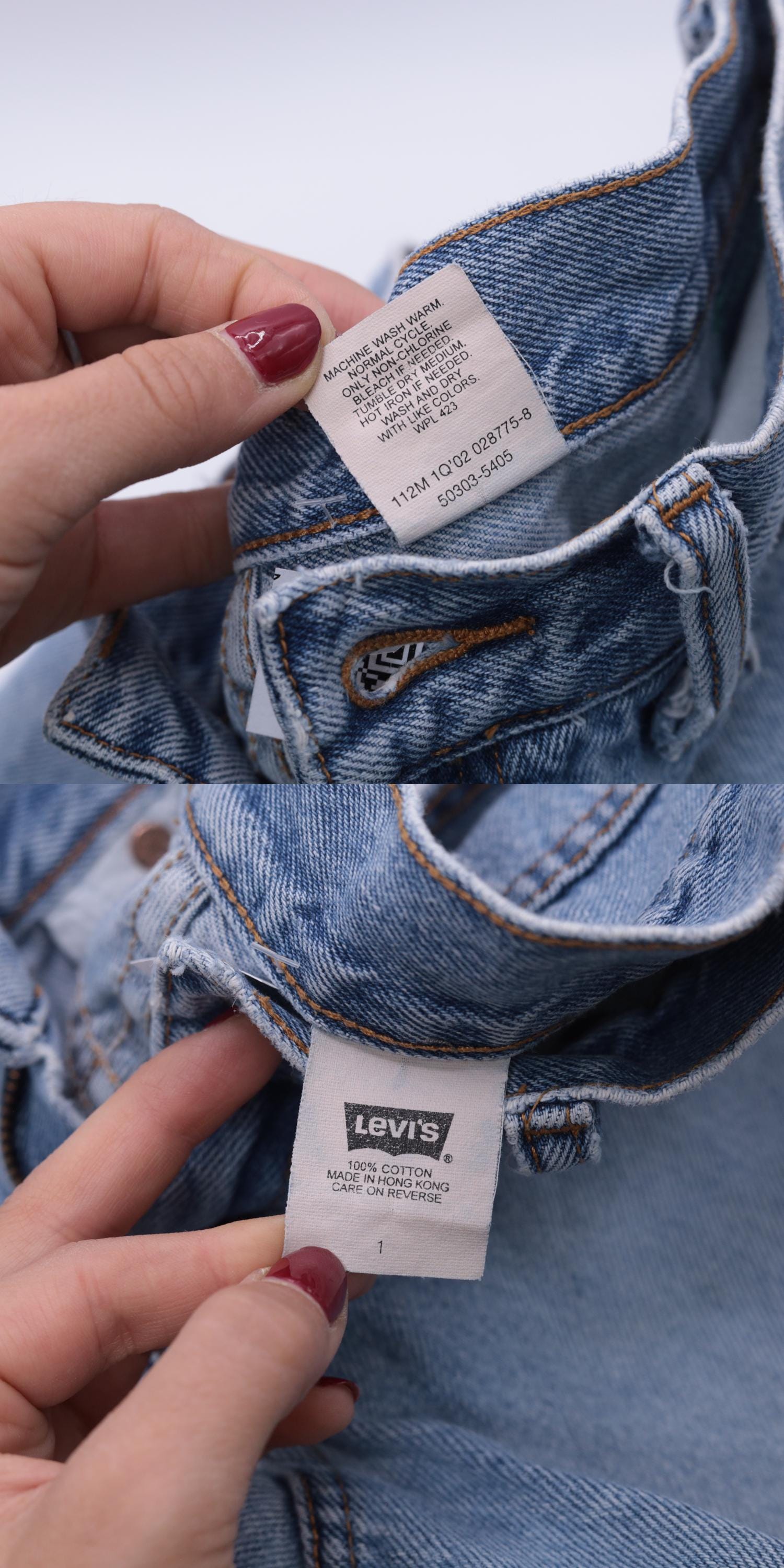 Y2K Levi's Cutoff Denim Shorts Blue Low Rise Frayed Hem Extra Small