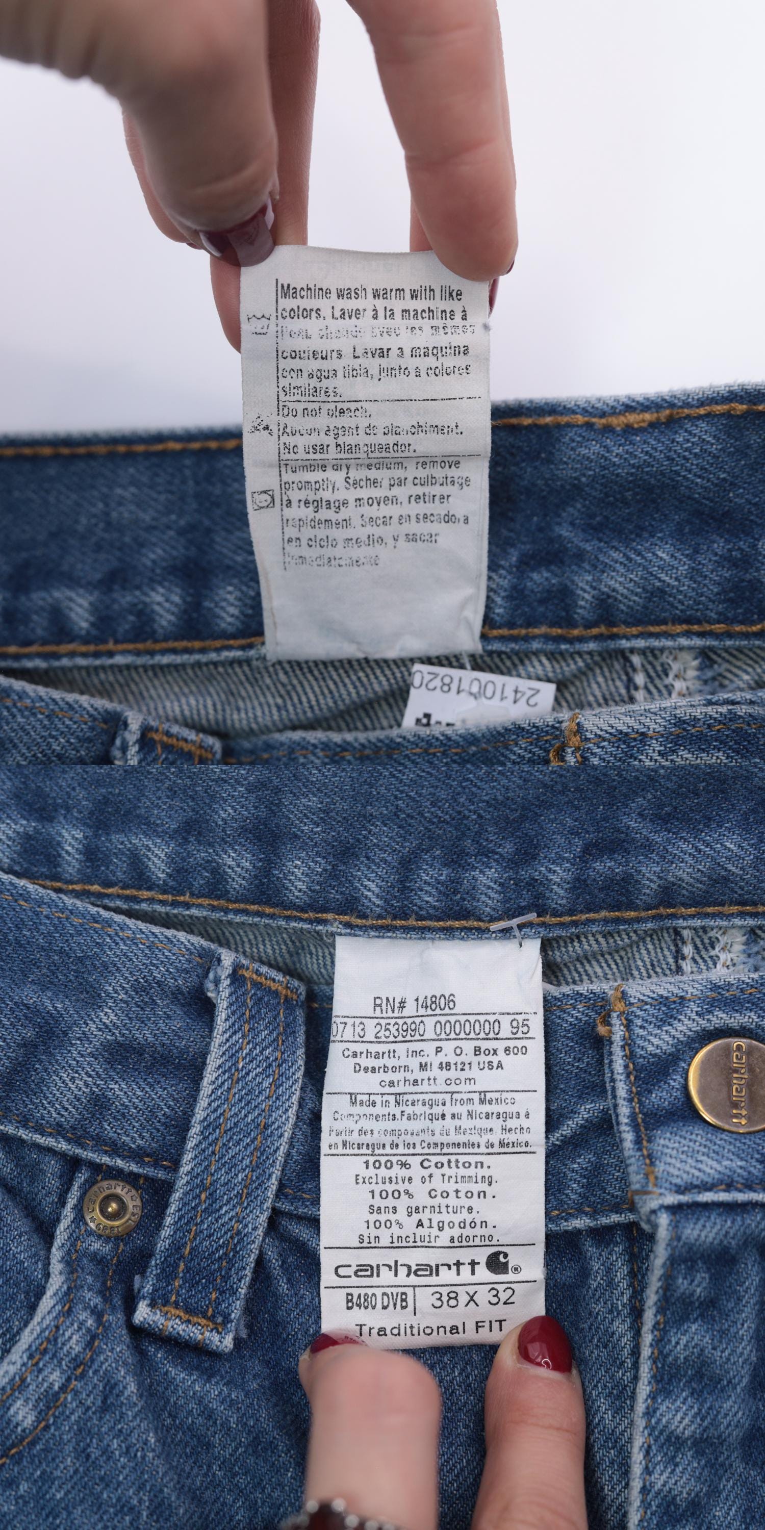 00s Carhartt Jeans Blue Denim Relaxed Straight Leg 36 x 32