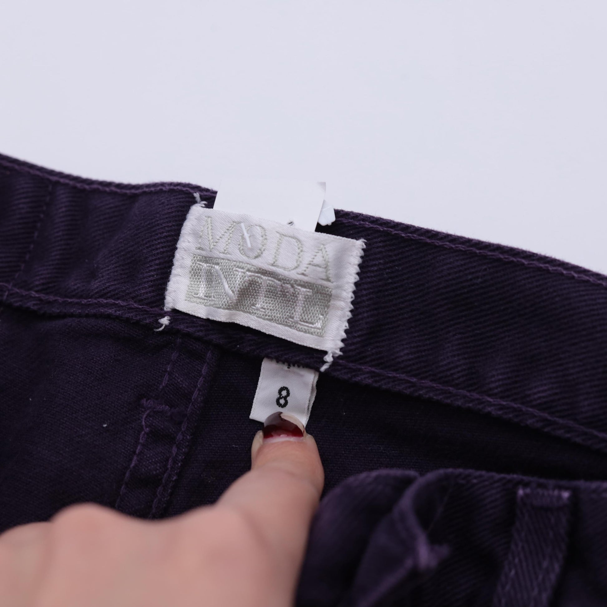 90s Moda Intl Purple High-Rise Mom Jeans Tapered Denim Small