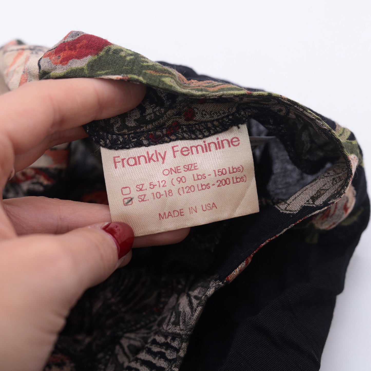 90s Frankly Feminine Floral Mini Dress Black Button-Up Shirtdress Medium