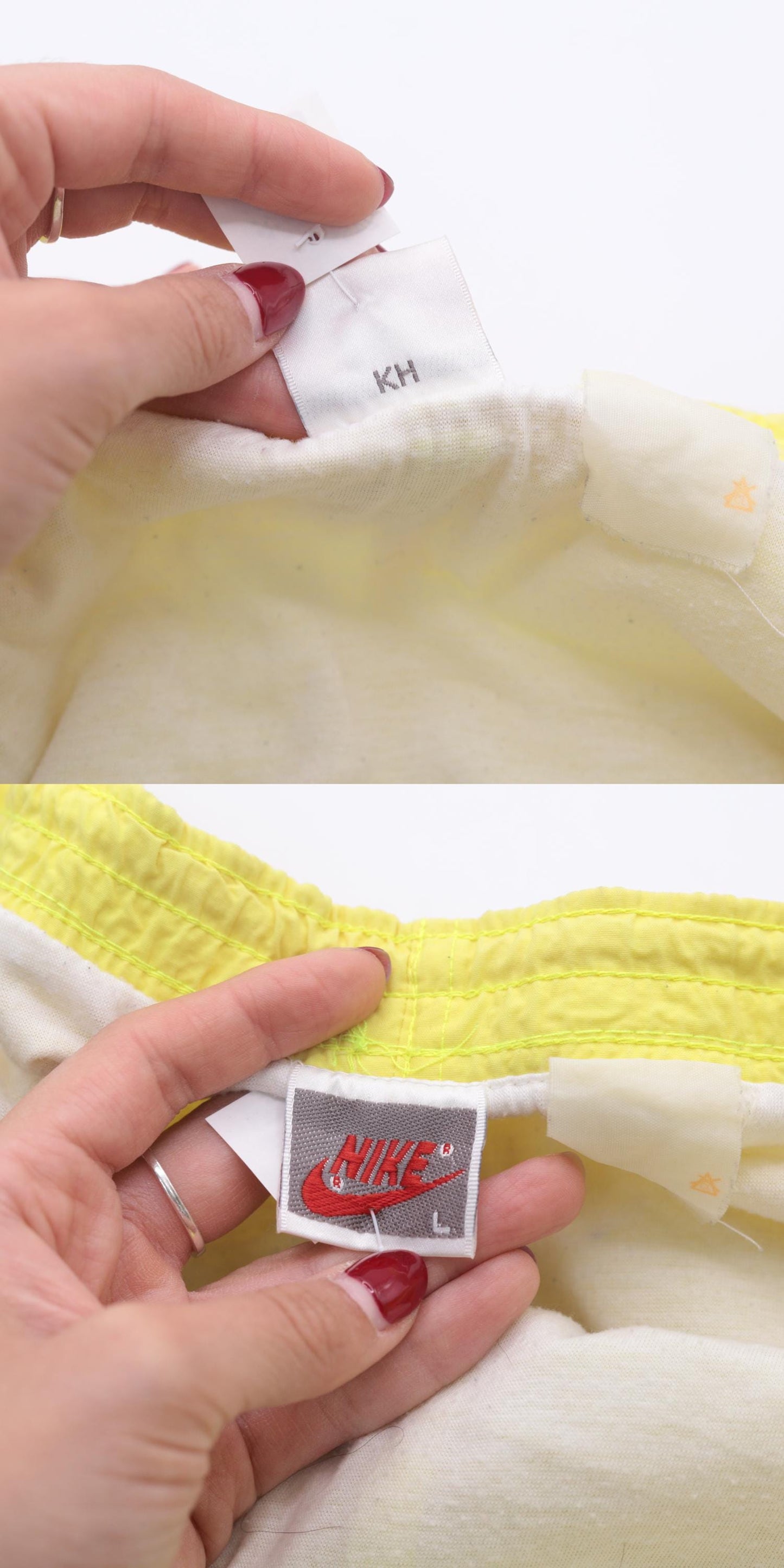 90s Nike Neon Yellow Swim Shorts Men's Large L