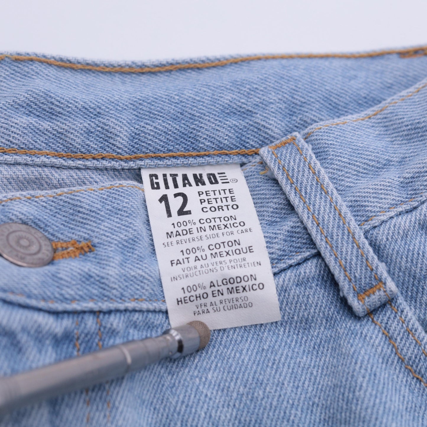 90s Gitano Mom Jeans Blue High Waisted Tapered Denim Medium