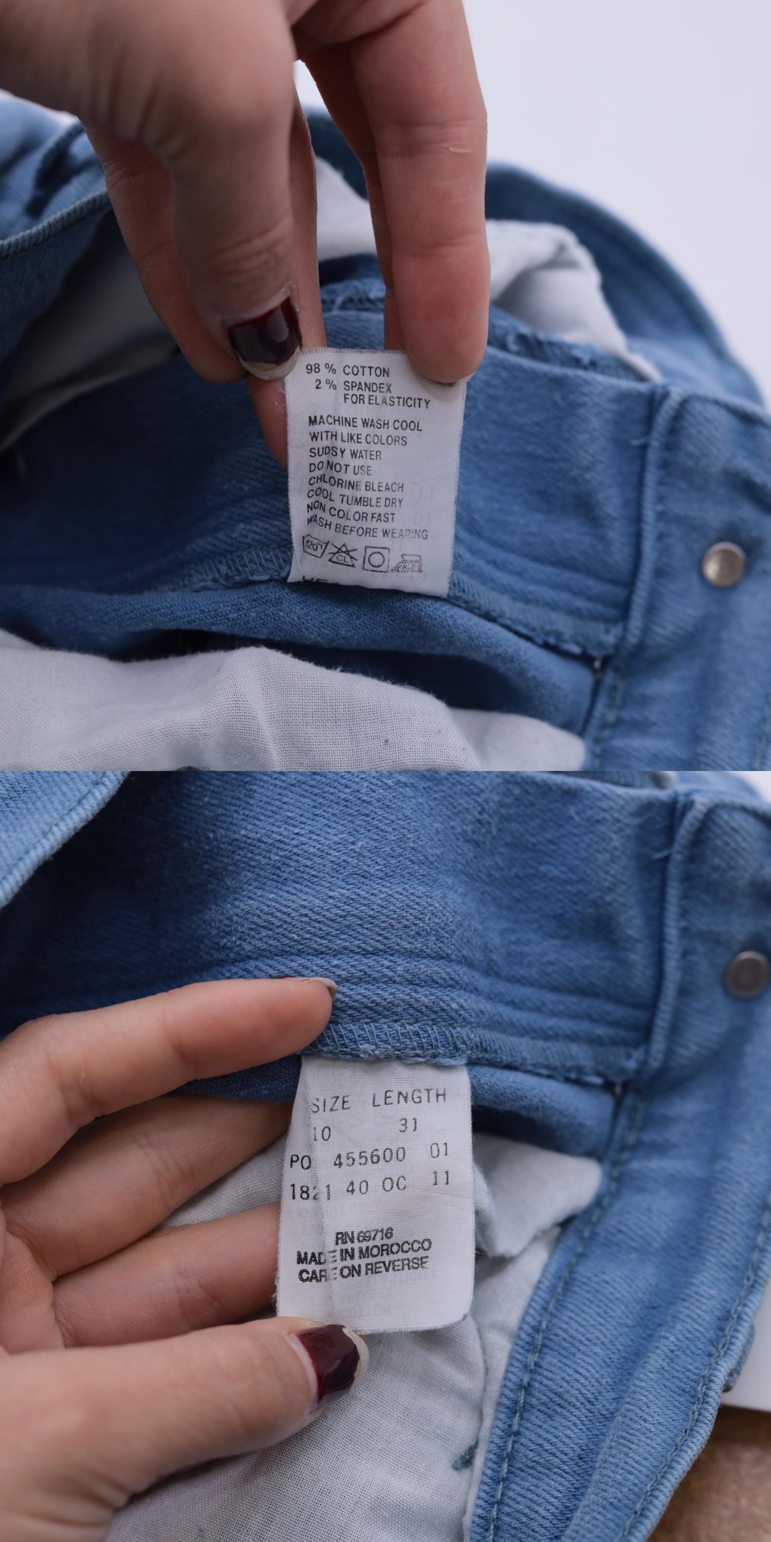 90s Jordache High-Waisted Tapered Jeans Blue Denim Small