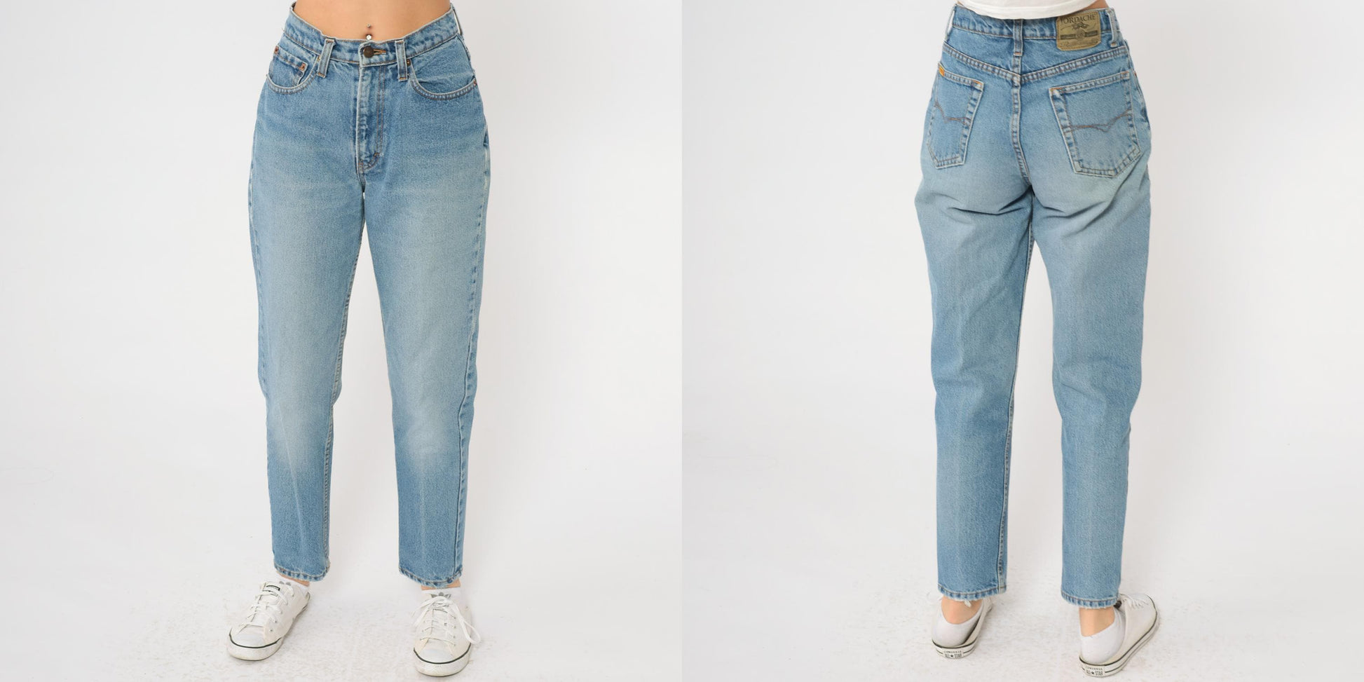 90s Jordache Light Blue High Waisted Mom Jeans Straight Leg Small