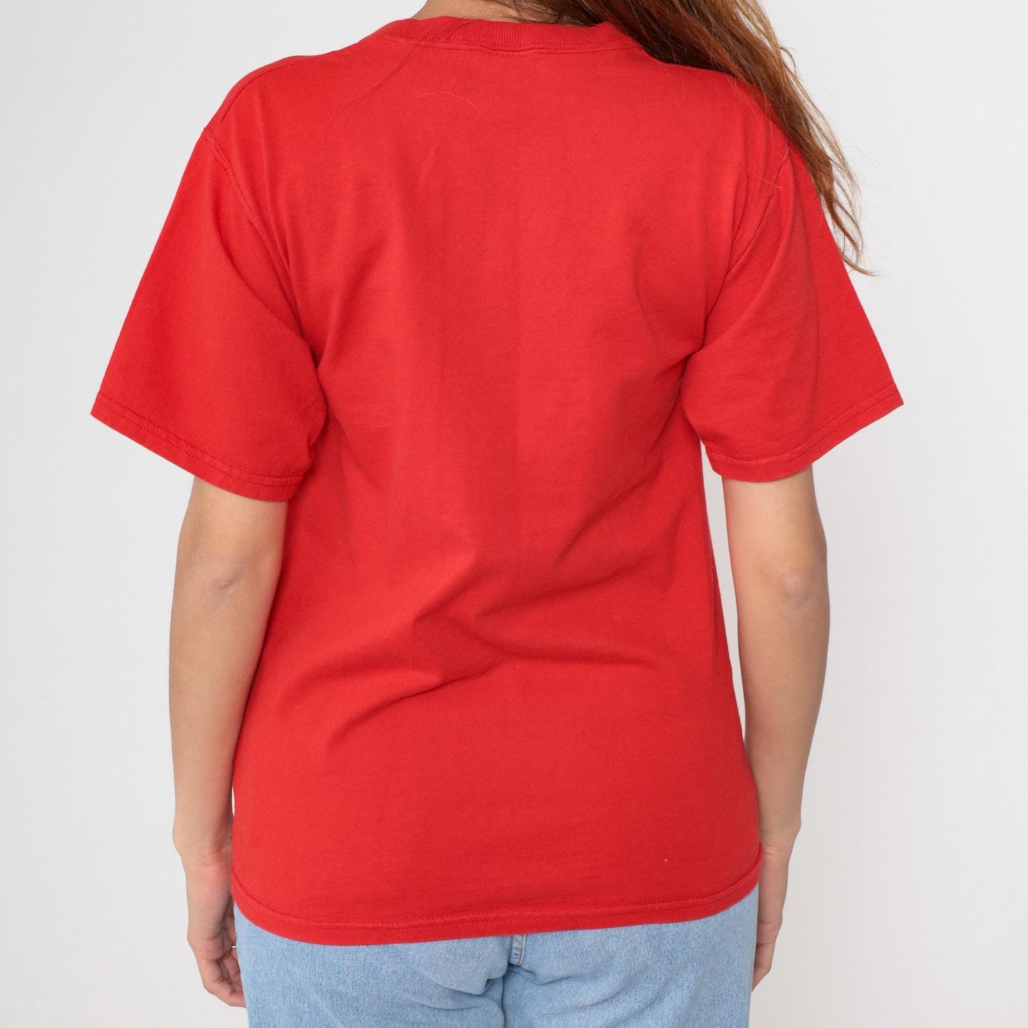 Y2K Kansas Dorothy Shoes Graphic T-Shirt Red Cotton Small