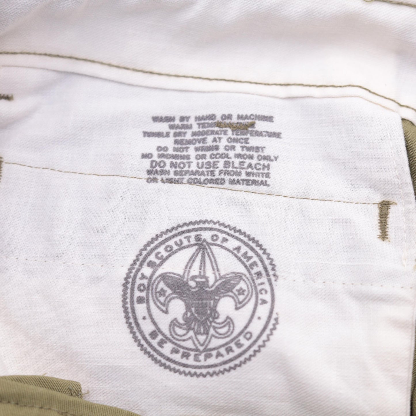 80s Boy Scouts of America Olive Green High-Waisted Straight Pants Medium