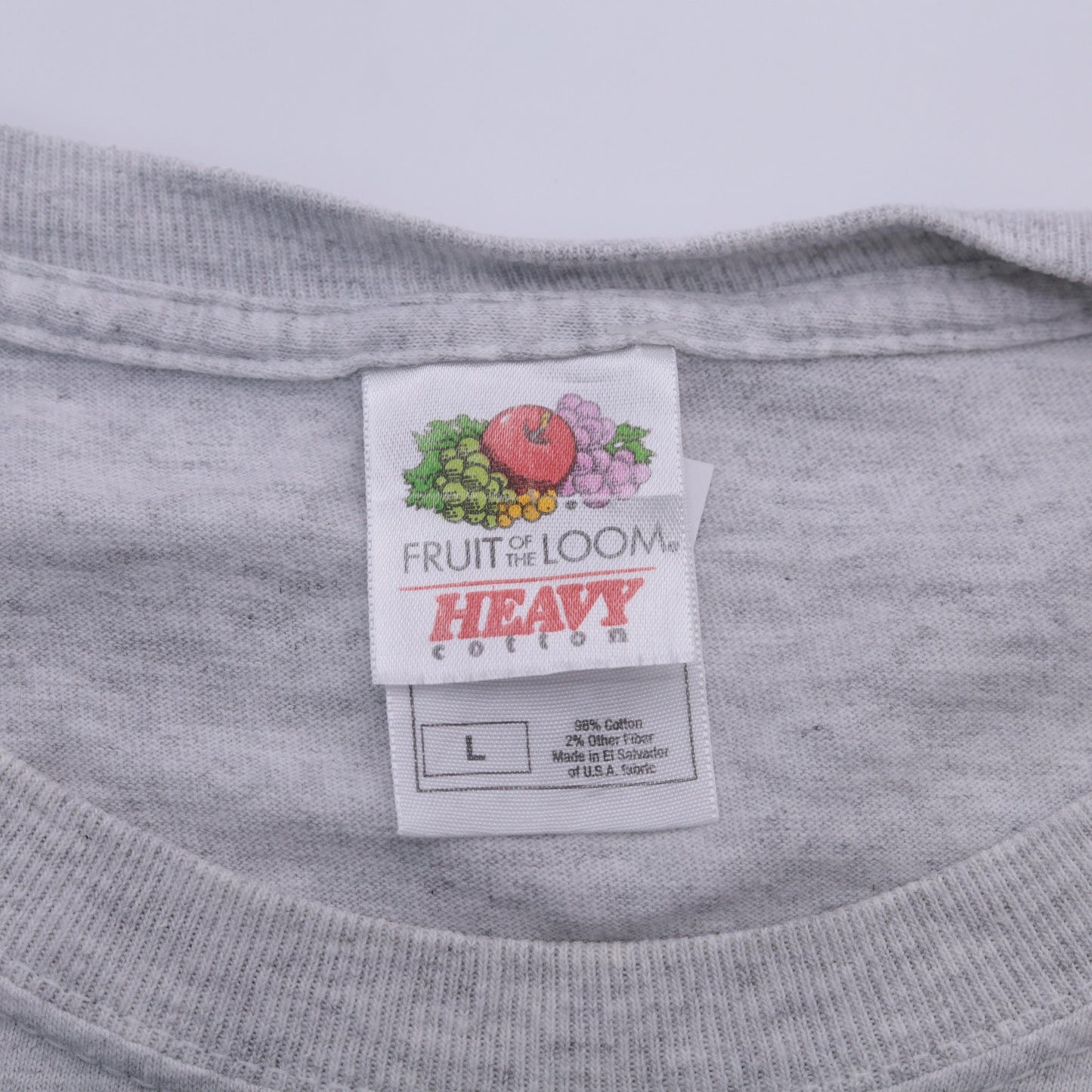 90s Fruit of the Loom Dog Graphic T-Shirt Benjamin Franklin Quote Grey Large