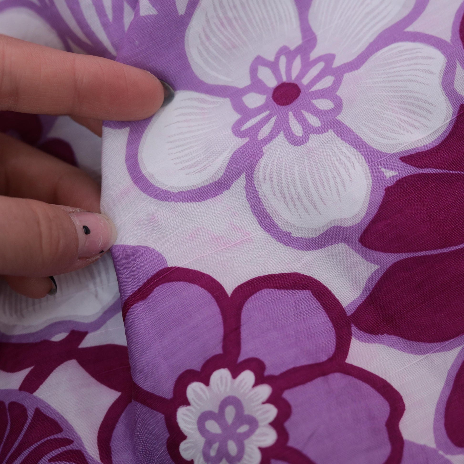 70s Floral Maxi Dress Pink Purple Daisy Print Sleeveless Small