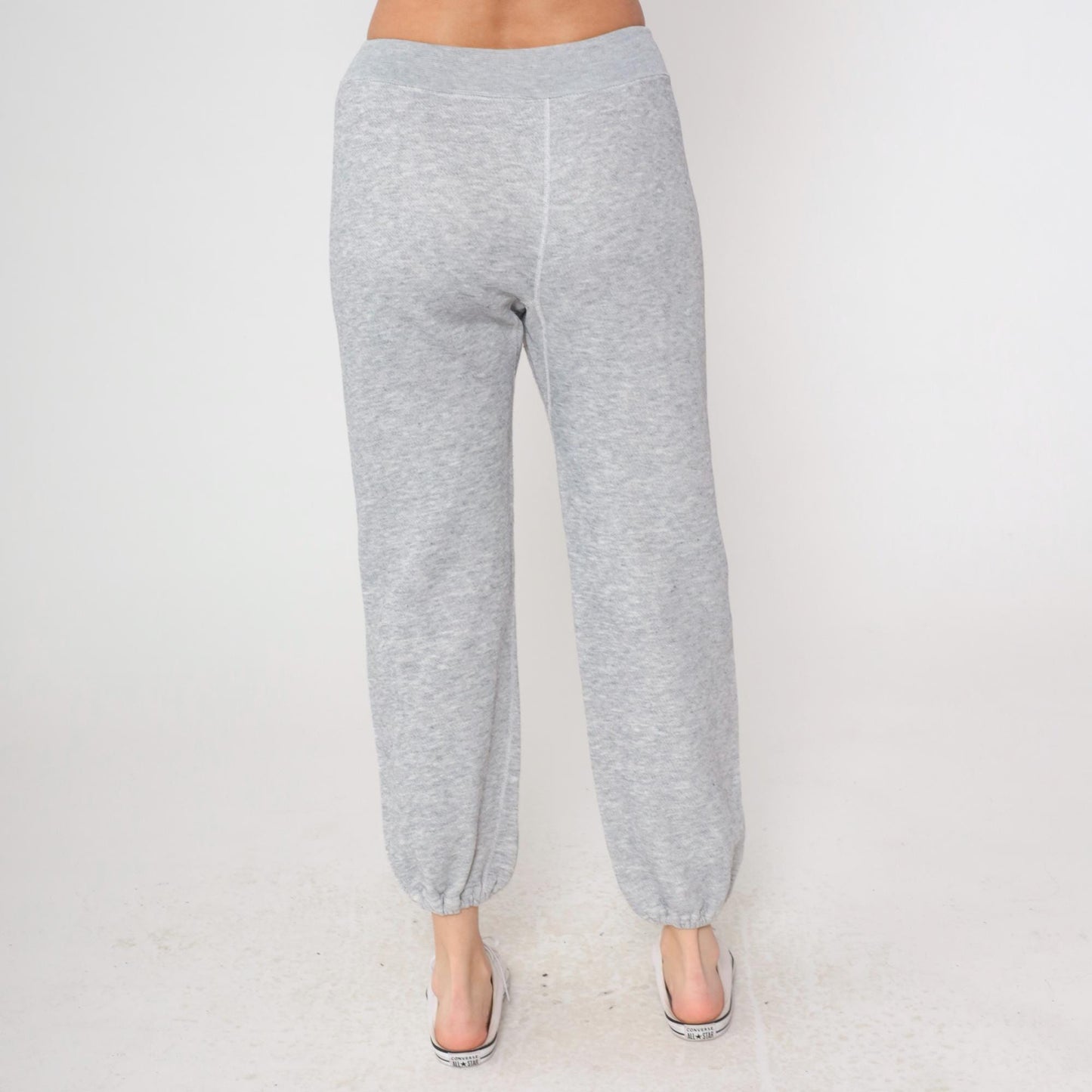 80s Track & Court Heather Gray Sweatsuit Hoodie Joggers Two-Piece Medium M