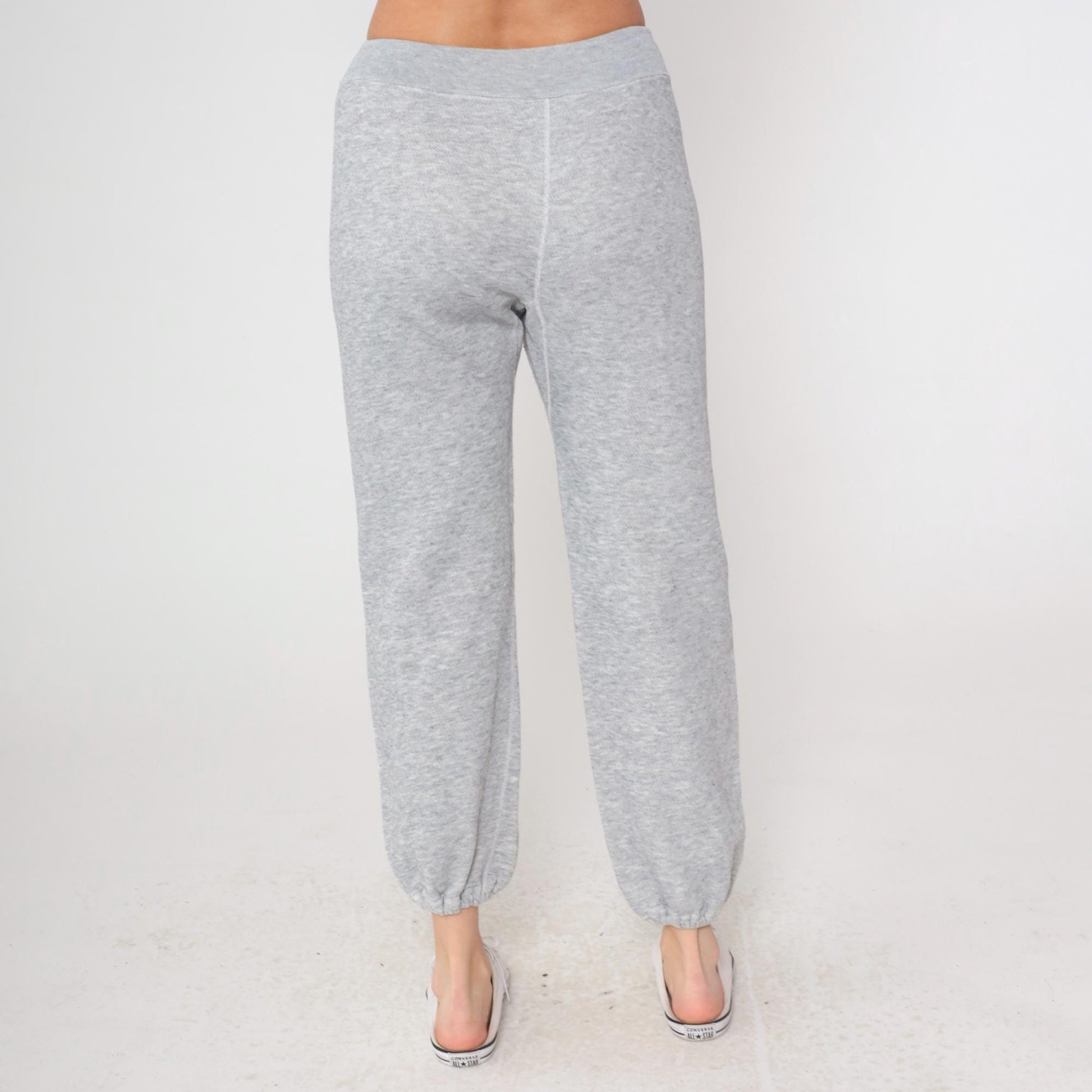 80s Track & Court Heather Gray Sweatsuit Hoodie Joggers Two-Piece Medium M